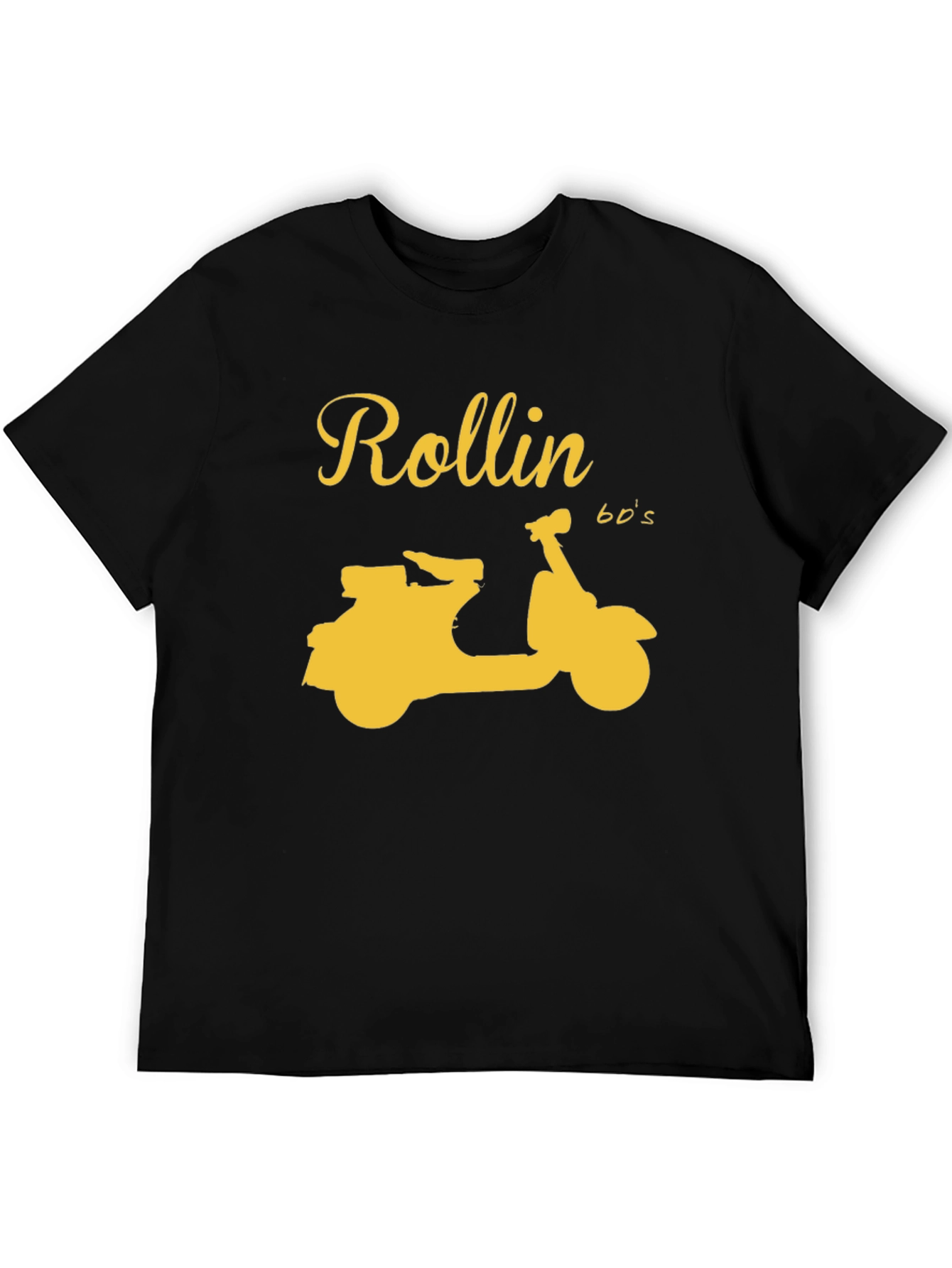 Rollin 60s Scooter Graphic T-Shirt - Black