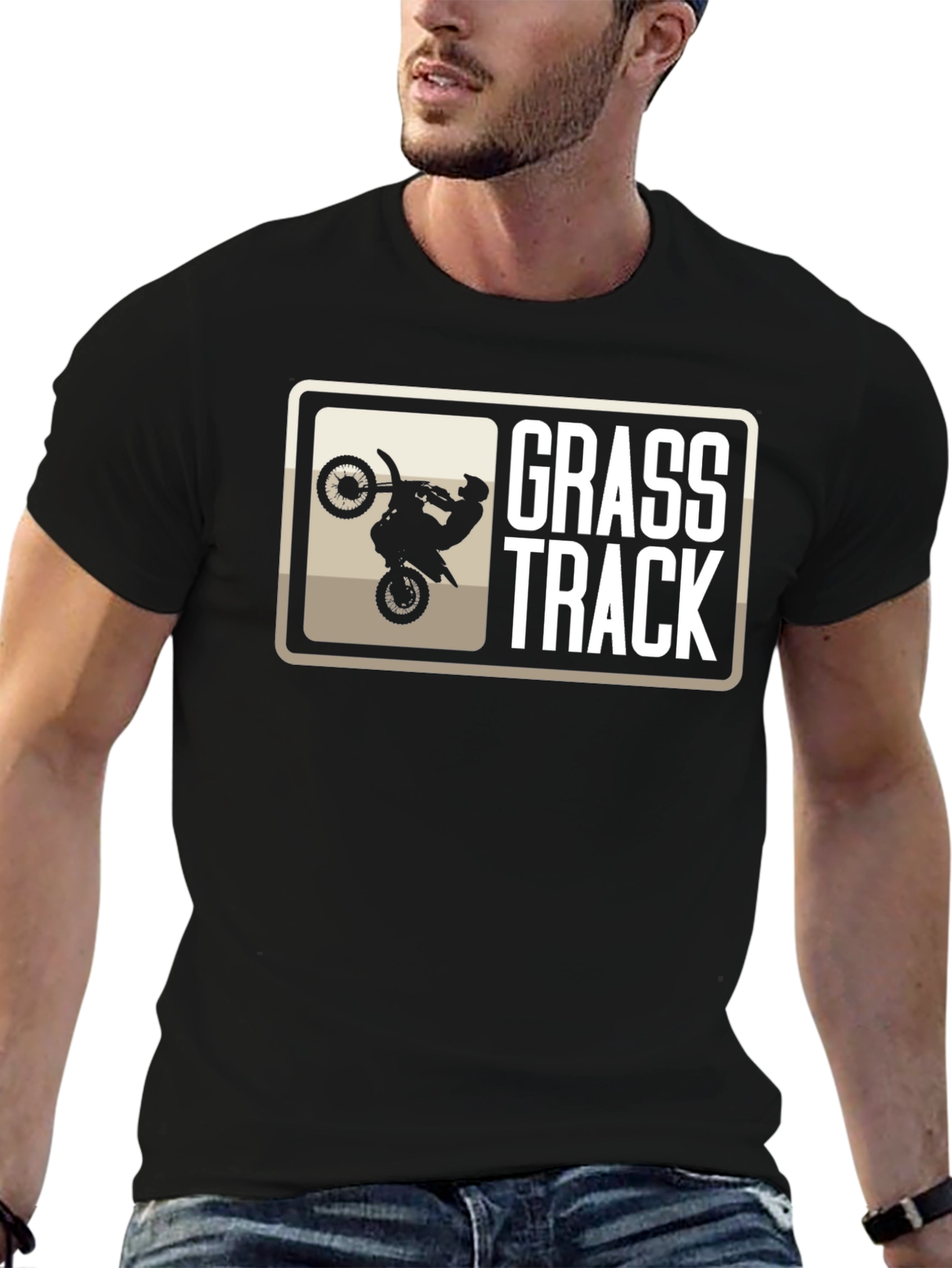 Grass Track T-Shirt - Motorcycle Racing Tee