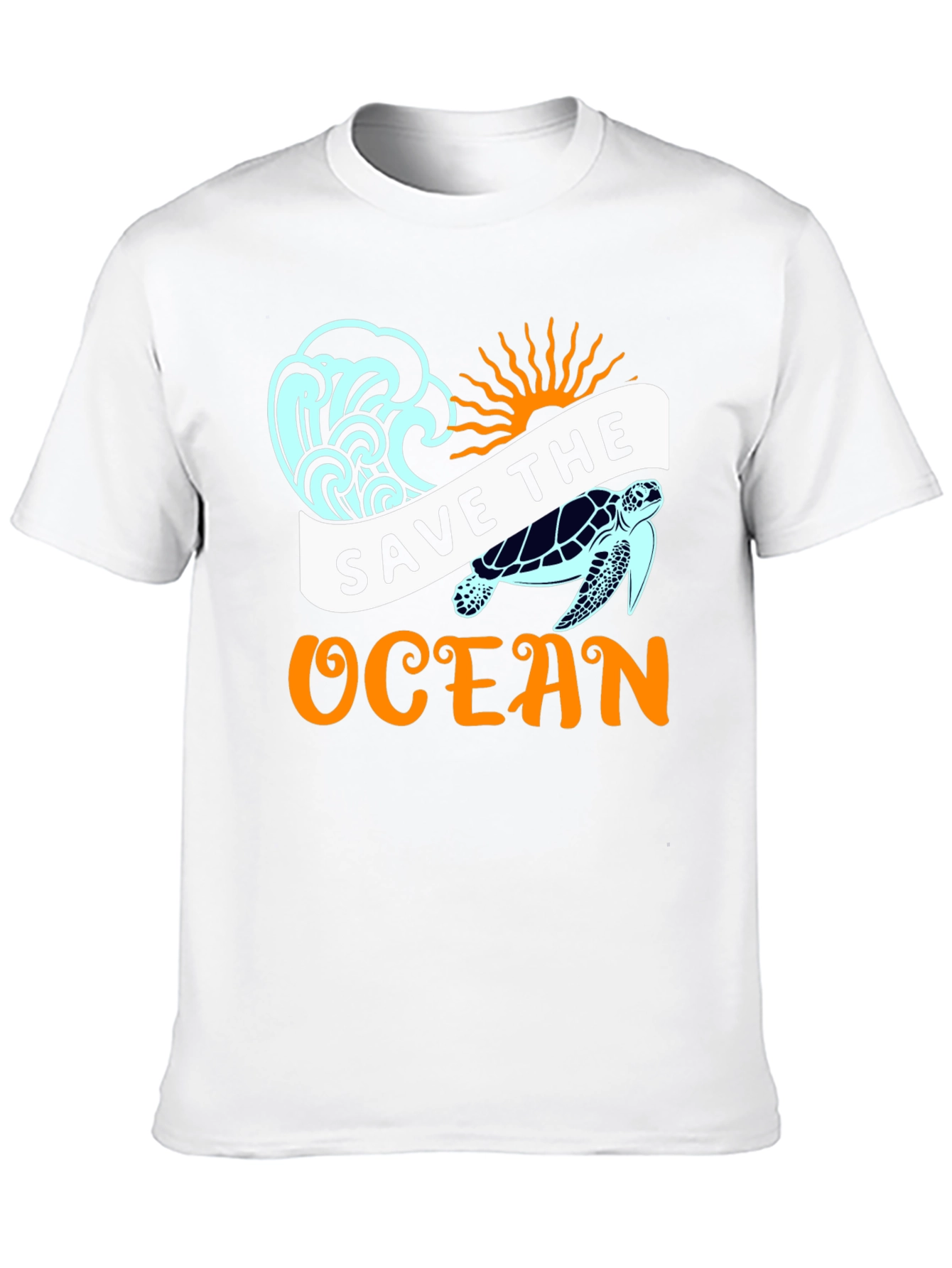 Save the Ocean Graphic Tee - Black