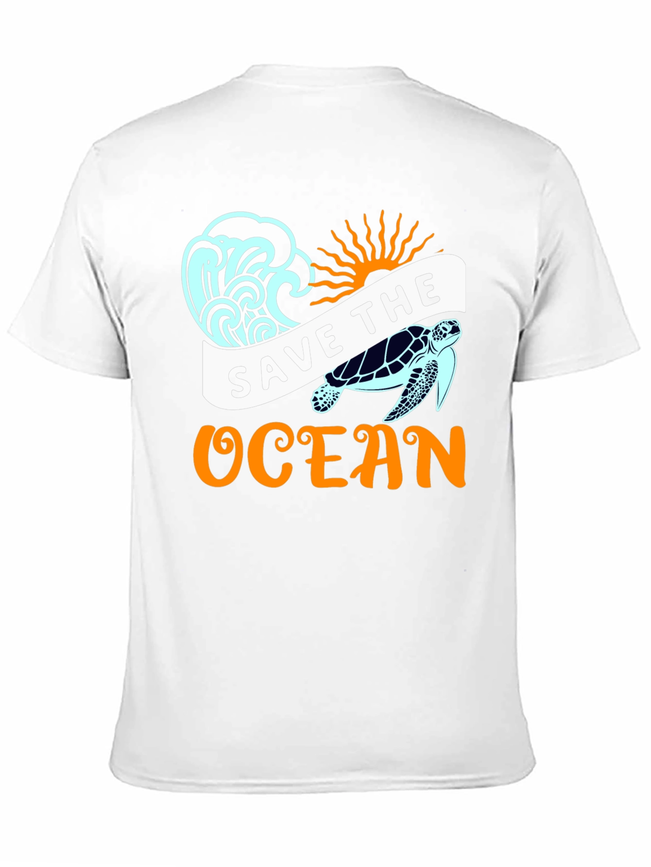 Save the Ocean Graphic Tee - Black