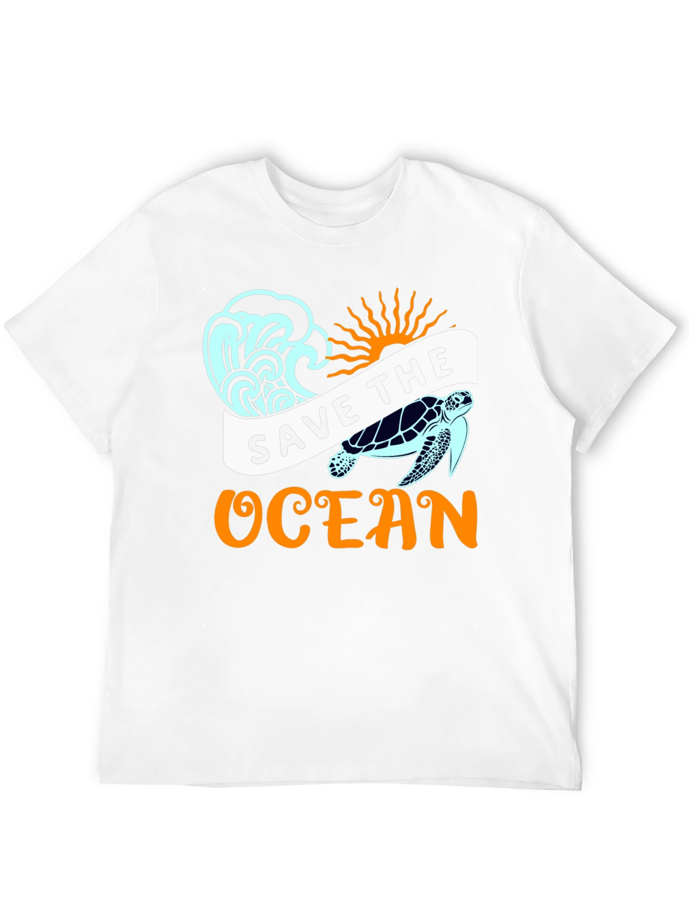 Save the Ocean Graphic Tee - Black