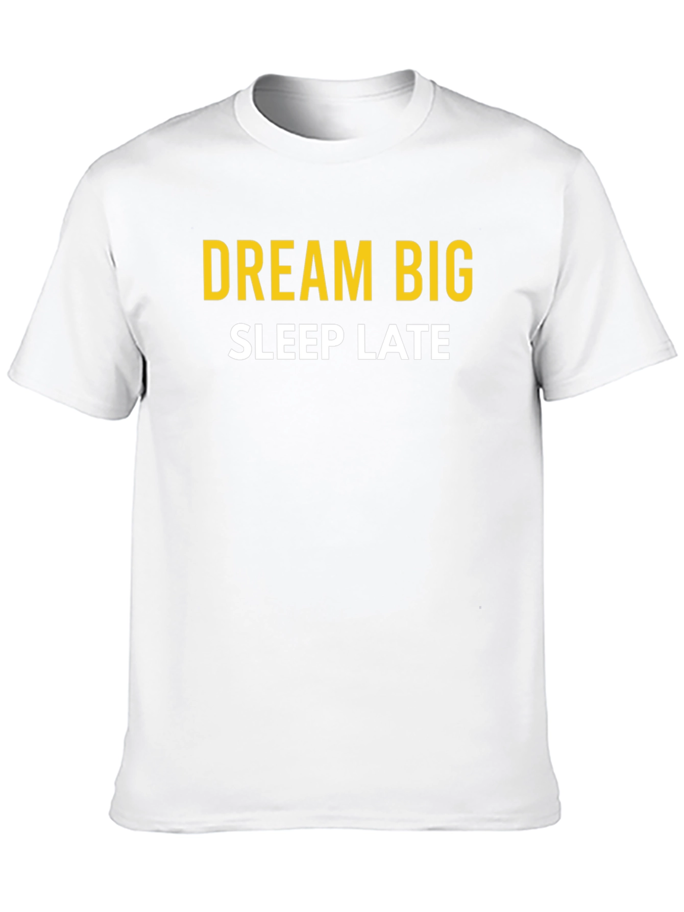 Dream Big Sleep Late Graphic Tee - Black Cotton