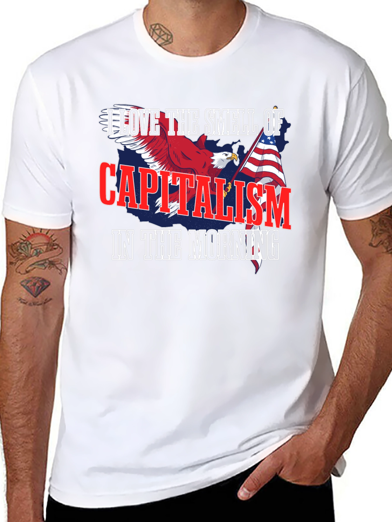 Capitalism Eagle Graphic T-Shirt