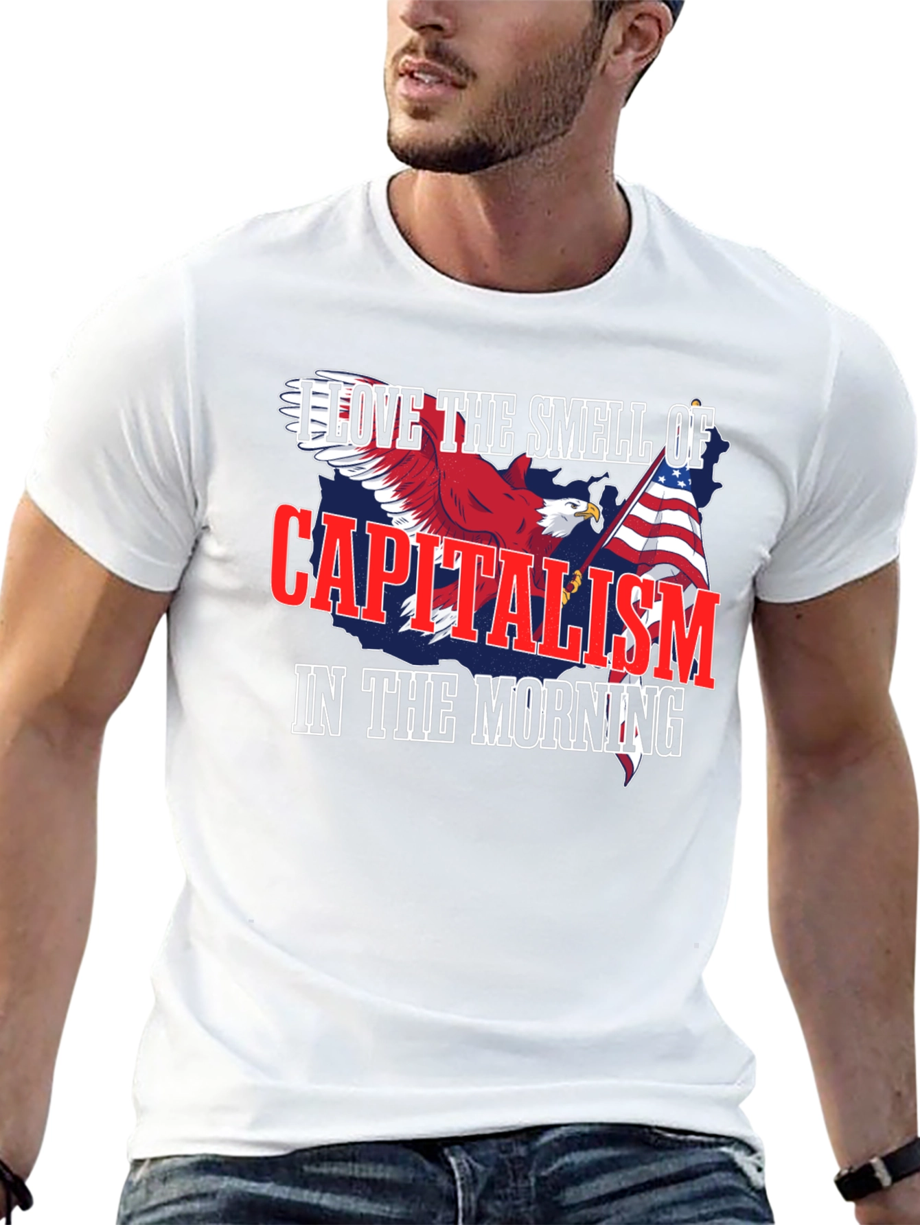 Capitalism Eagle Graphic T-Shirt