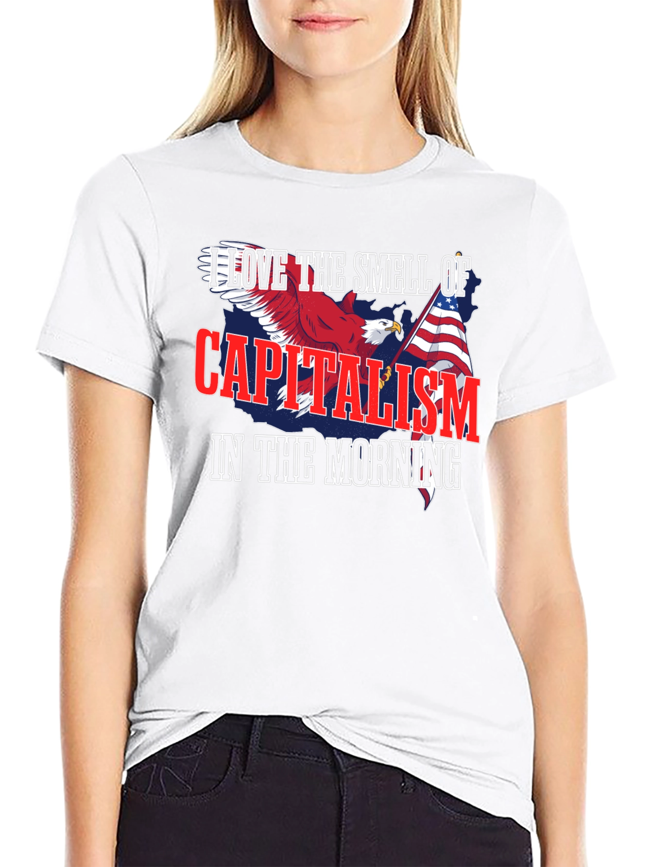 Capitalism Eagle Graphic T-Shirt