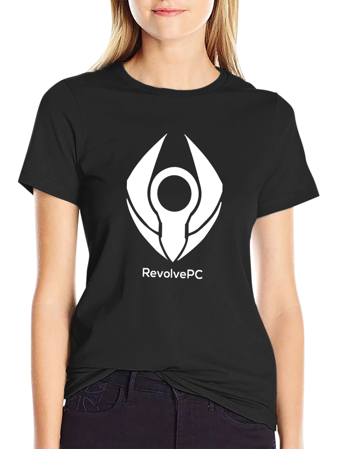 Revolve PC Black Graphic Tee - Gamer Style