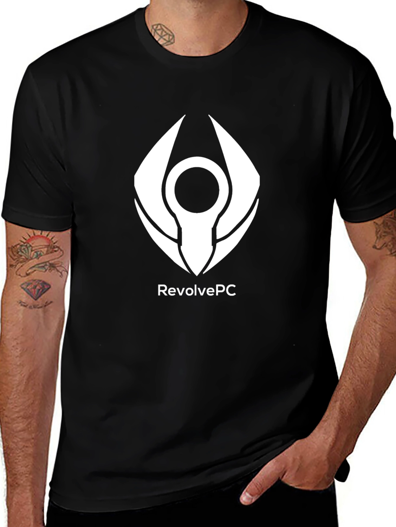 Revolve PC Black Graphic Tee - Gamer Style