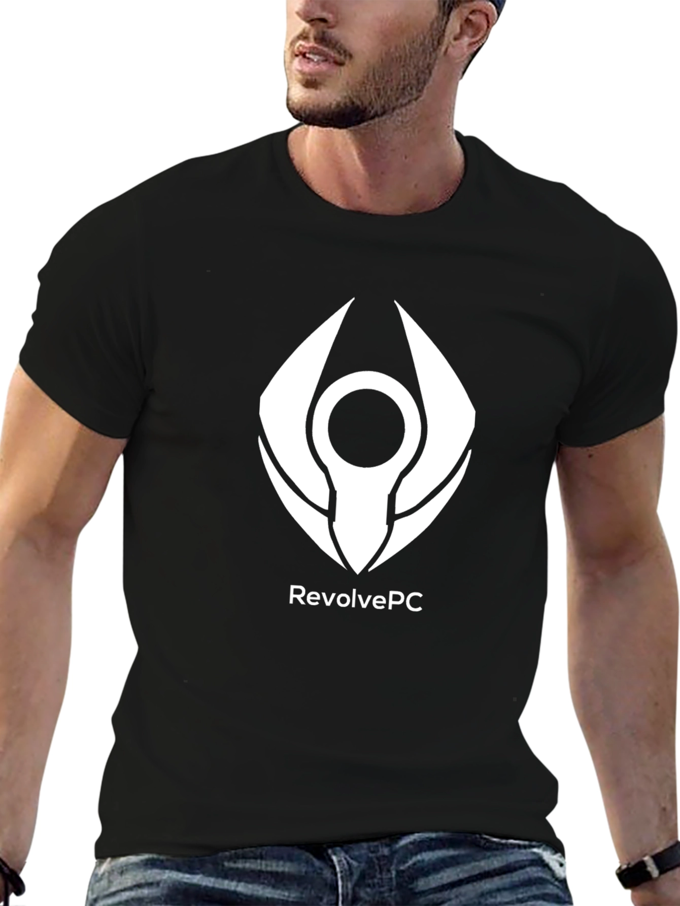 Revolve PC Black Graphic Tee - Gamer Style