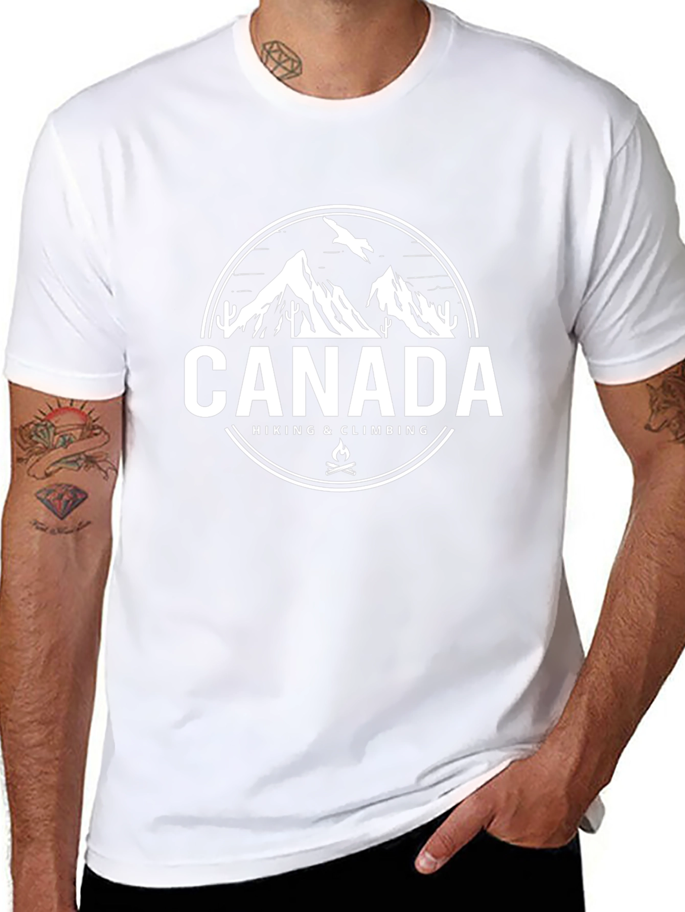 Canada Hiking & Climbing Graphic T-Shirt