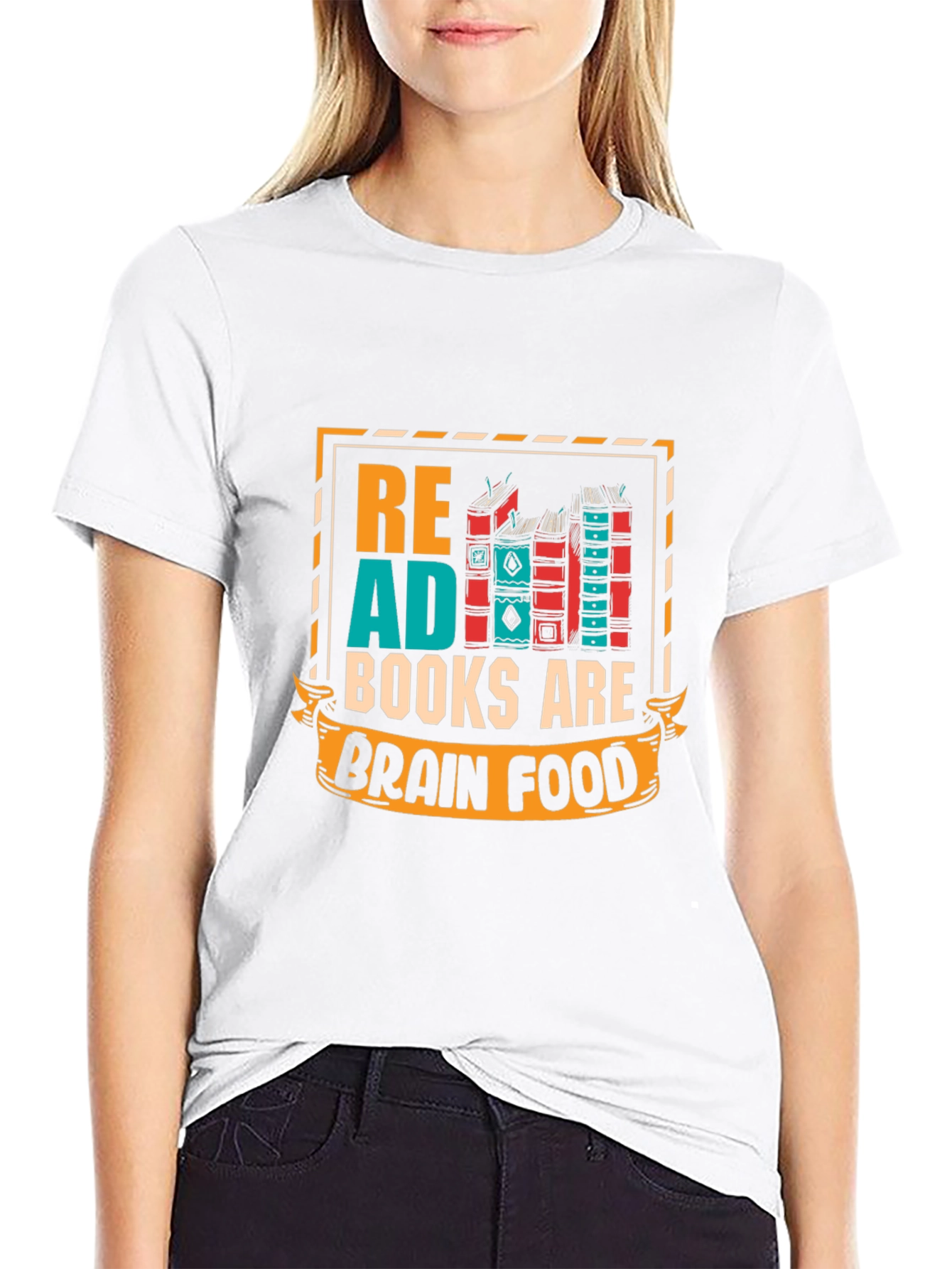 Read Books Brain Food Graphic Tee