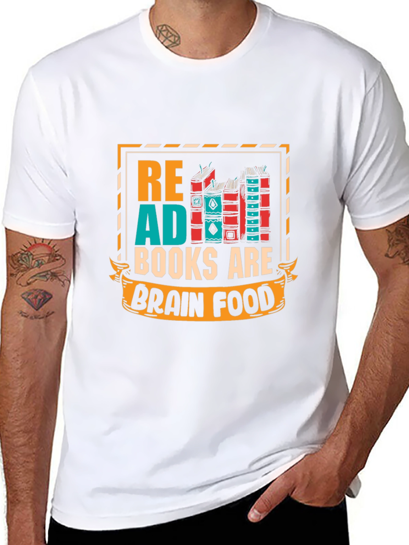 Read Books Brain Food Graphic Tee