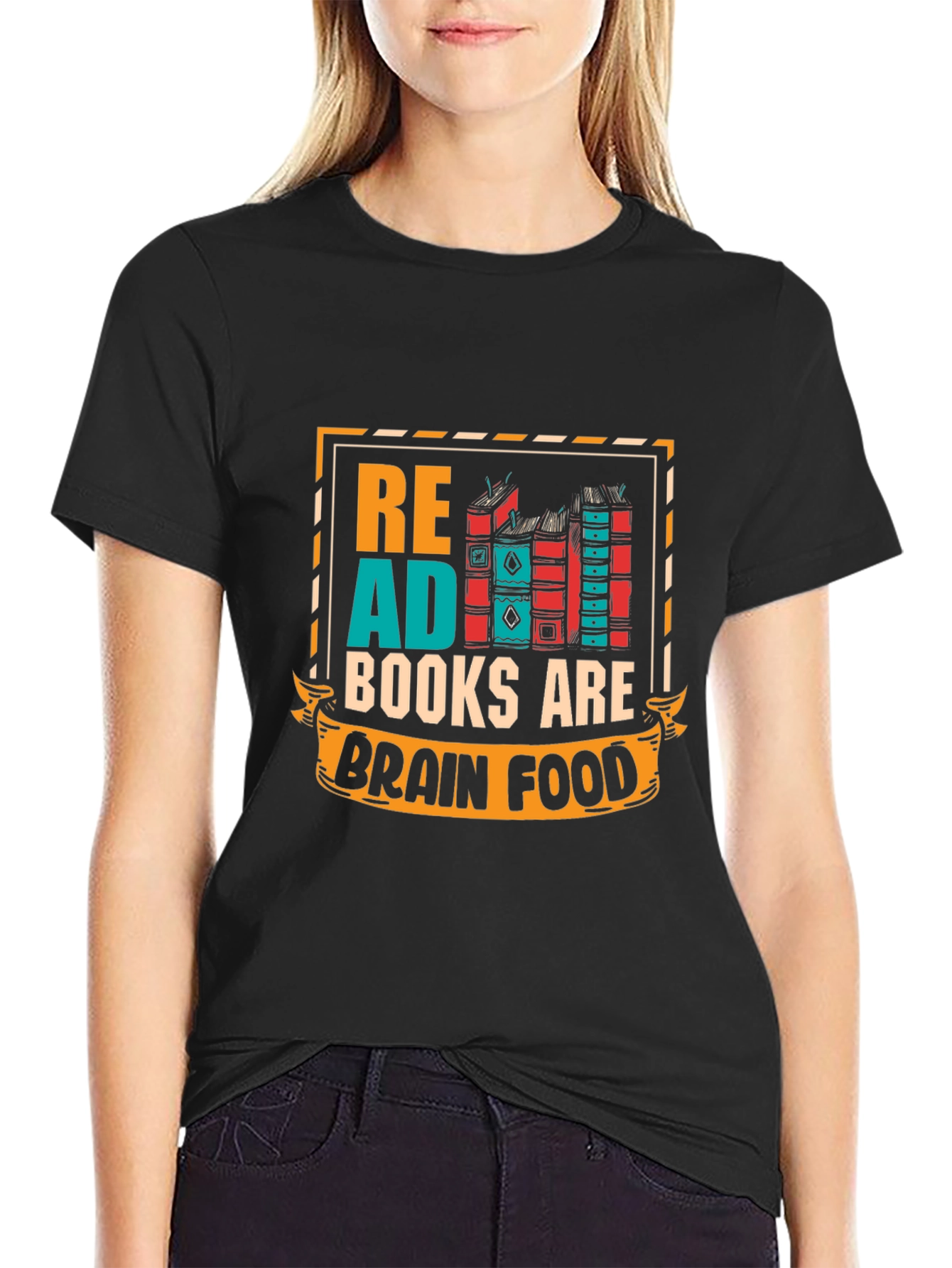 Read Books Brain Food Graphic Tee