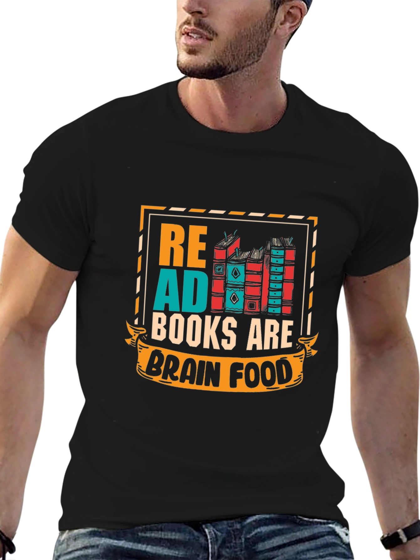 Read Books Brain Food Graphic Tee