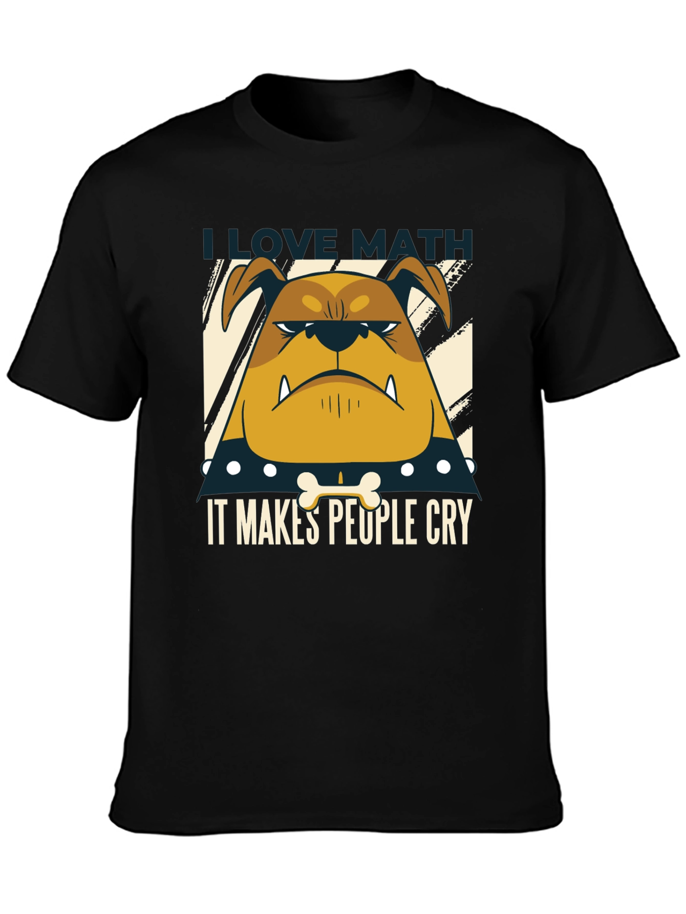 I Love Math Bulldog T-Shirt