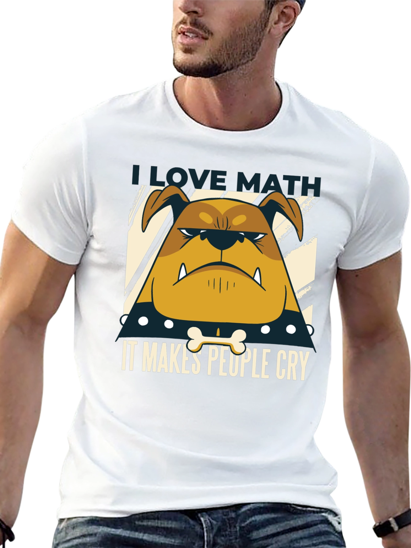 I Love Math Bulldog T-Shirt