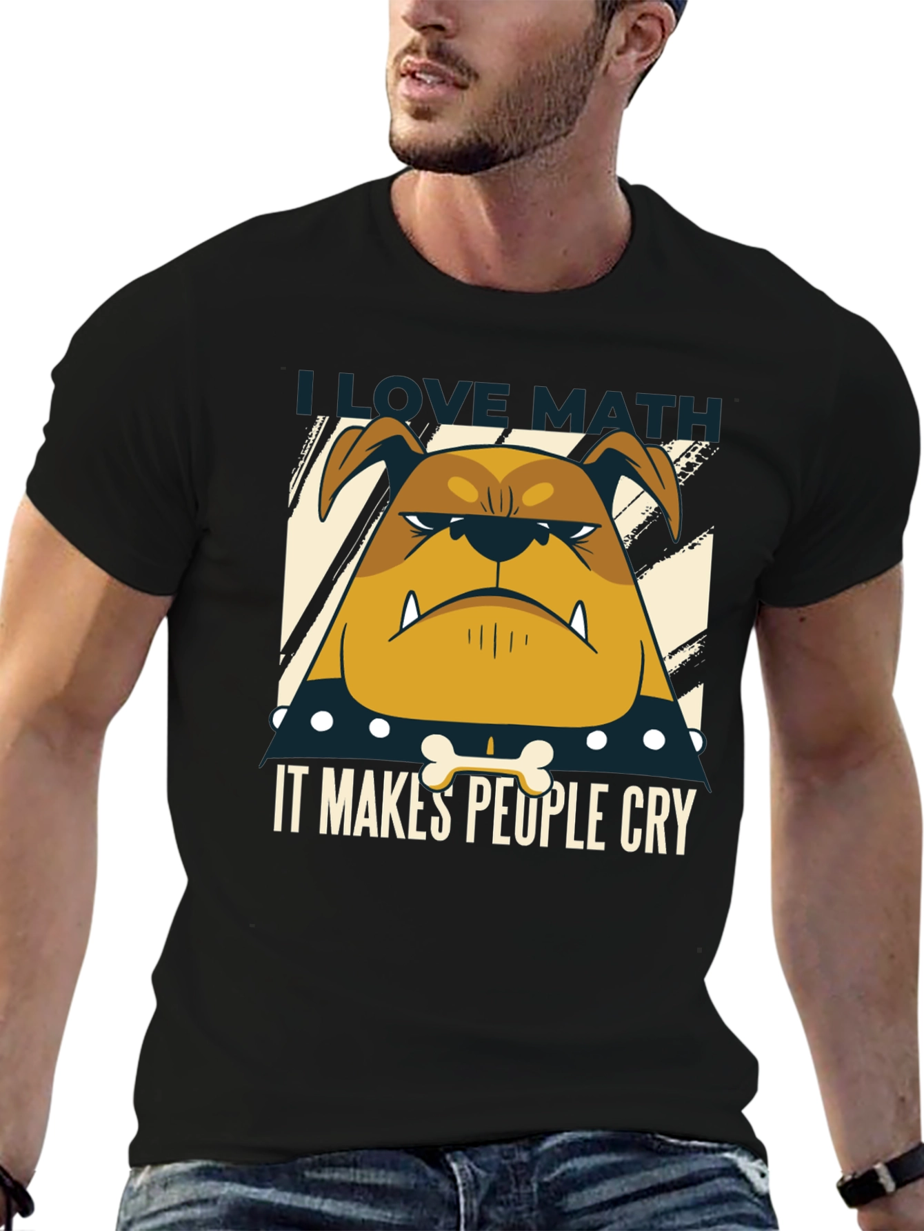 I Love Math Bulldog T-Shirt