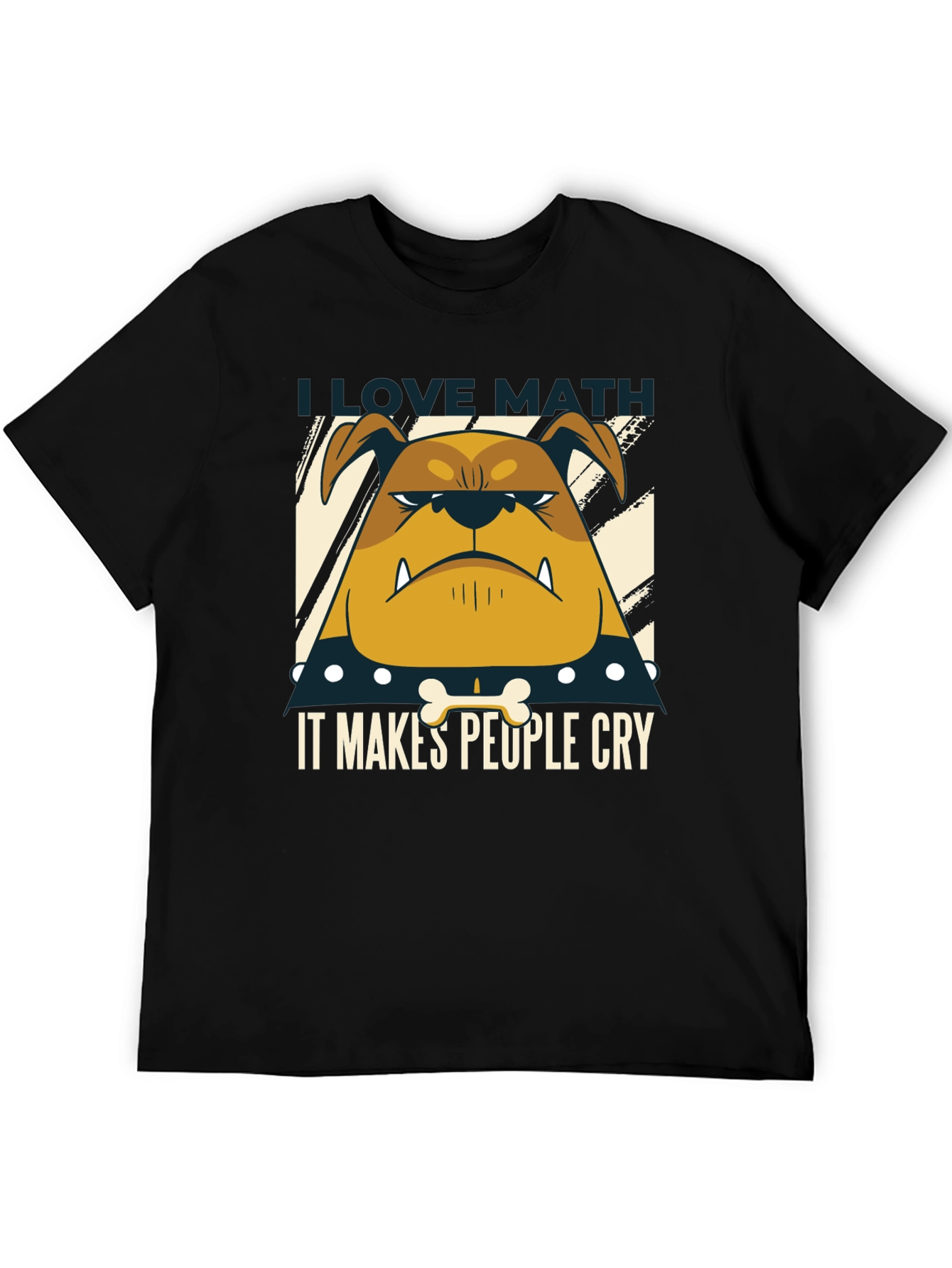 I Love Math Bulldog T-Shirt