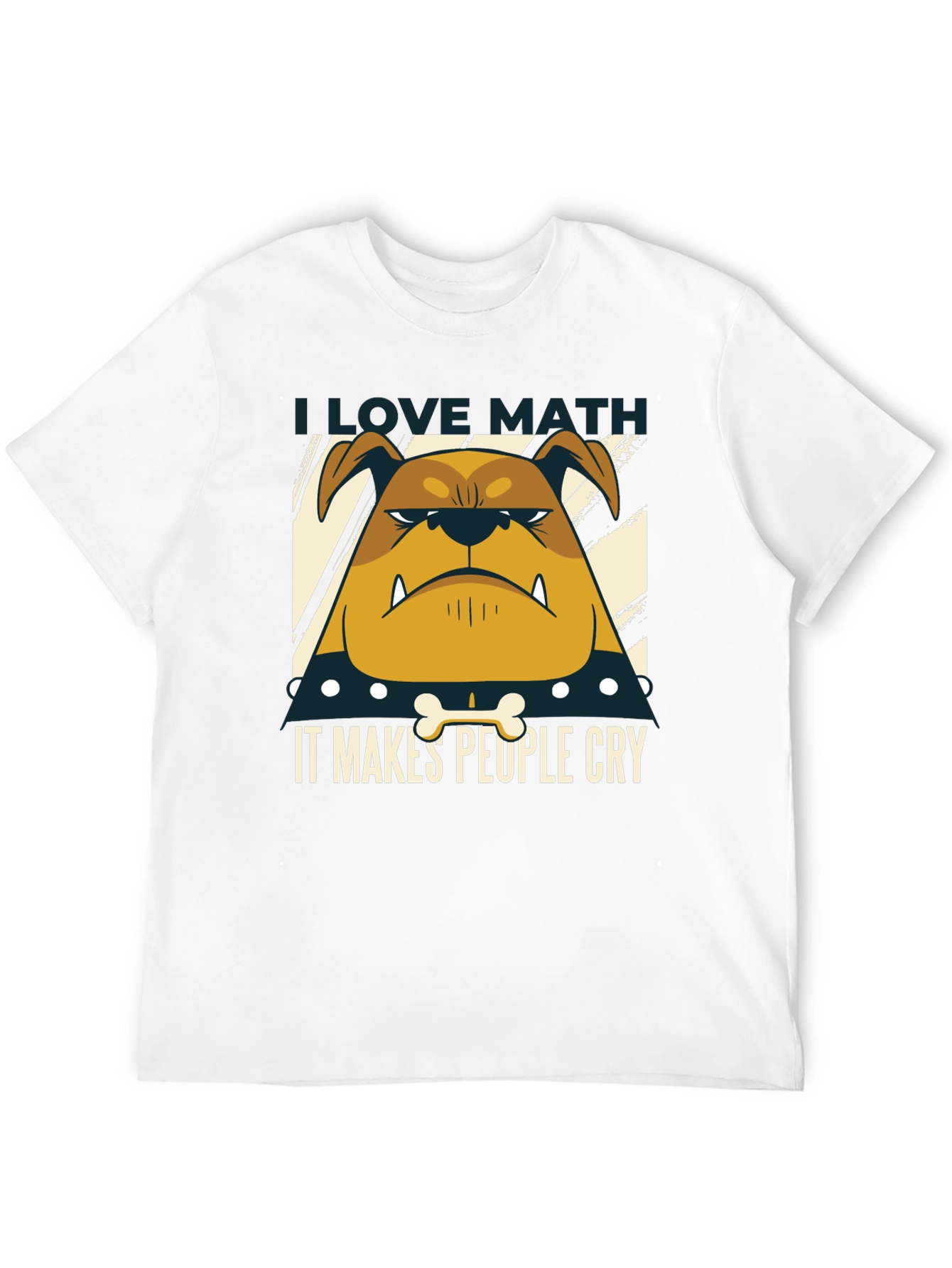 I Love Math Bulldog T-Shirt
