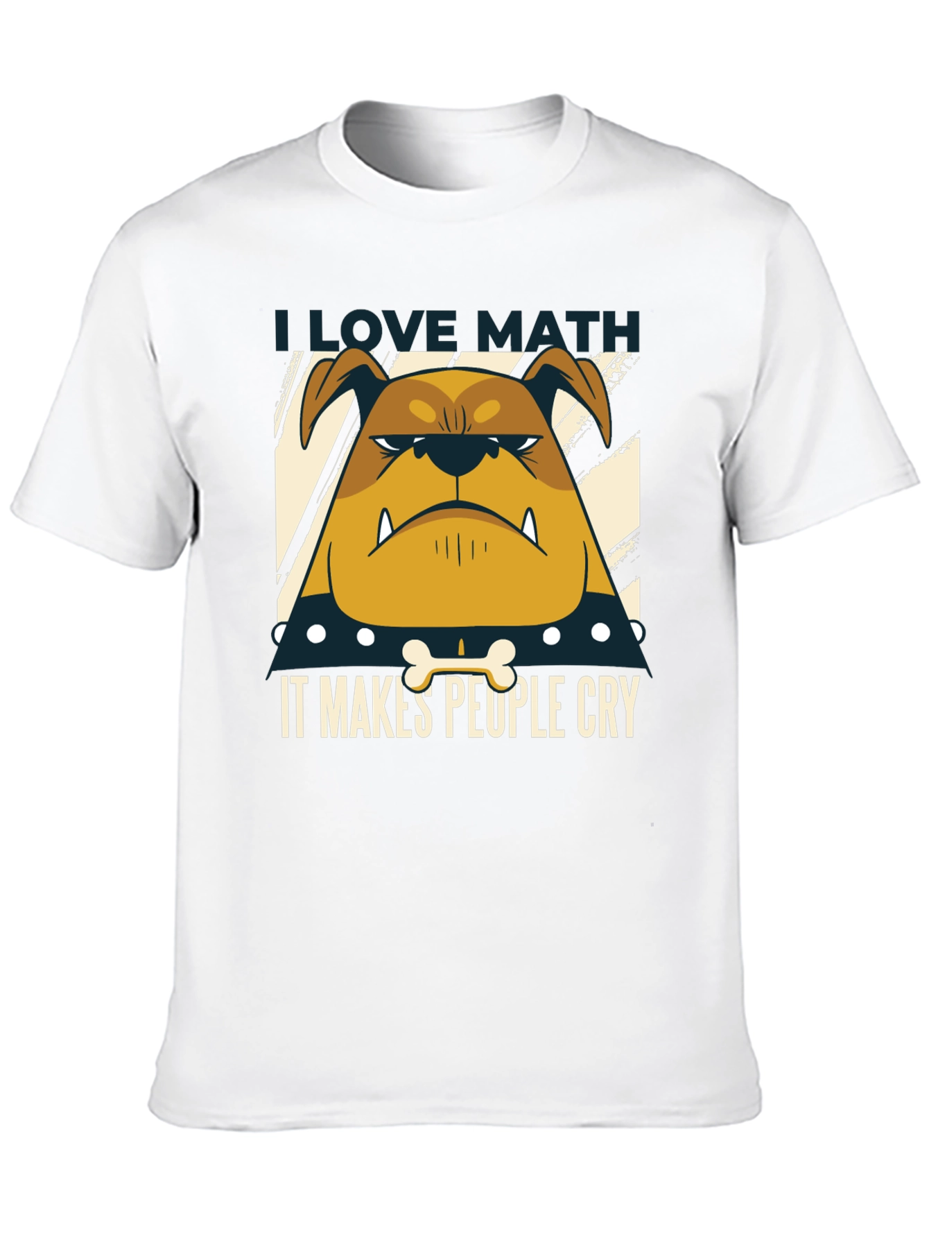 I Love Math Bulldog T-Shirt