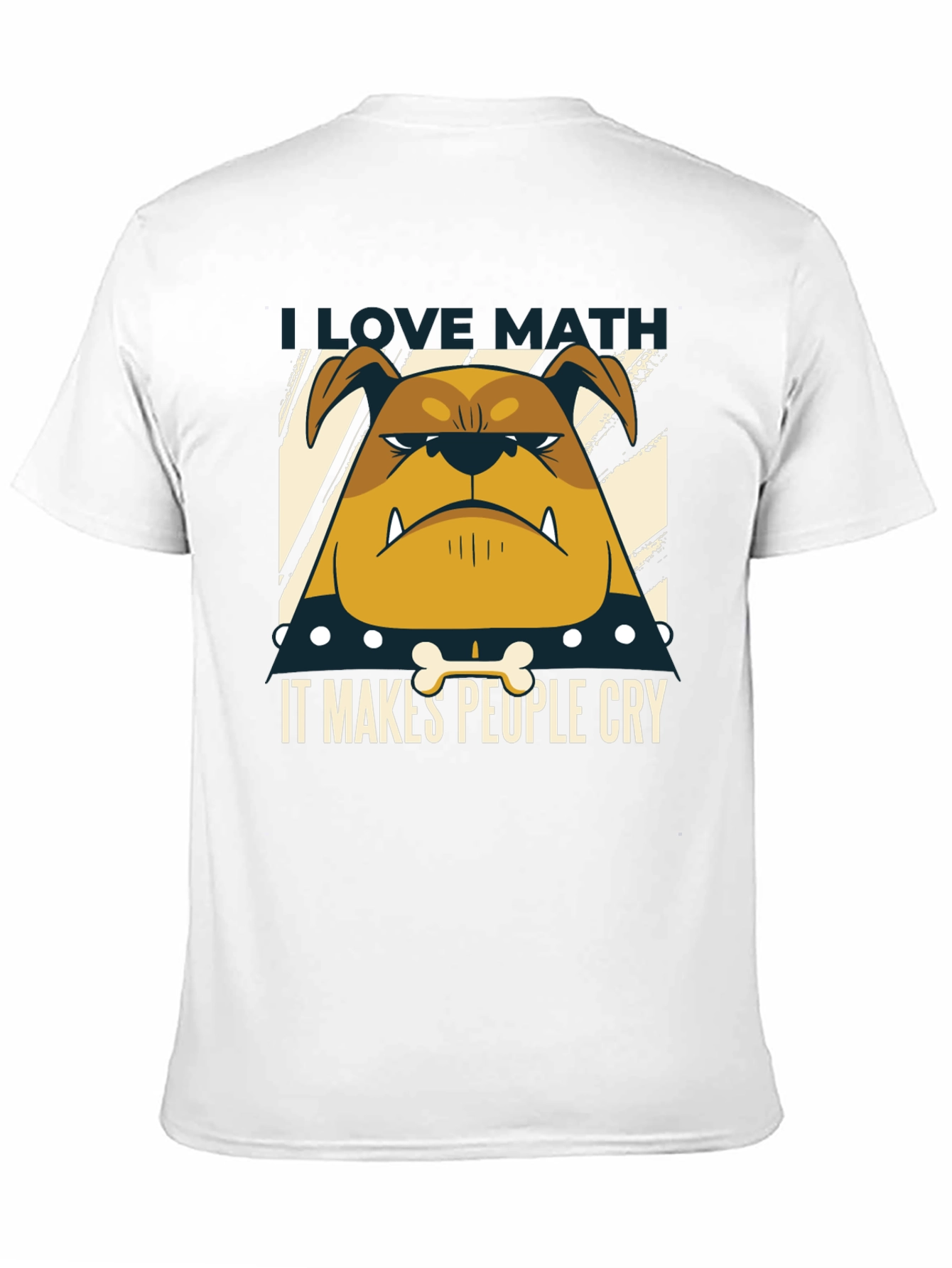 I Love Math Bulldog T-Shirt