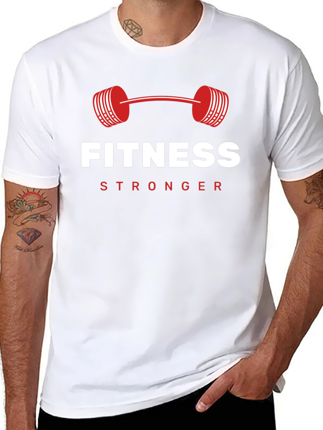 Fitness Stronger Graphic T-Shirt