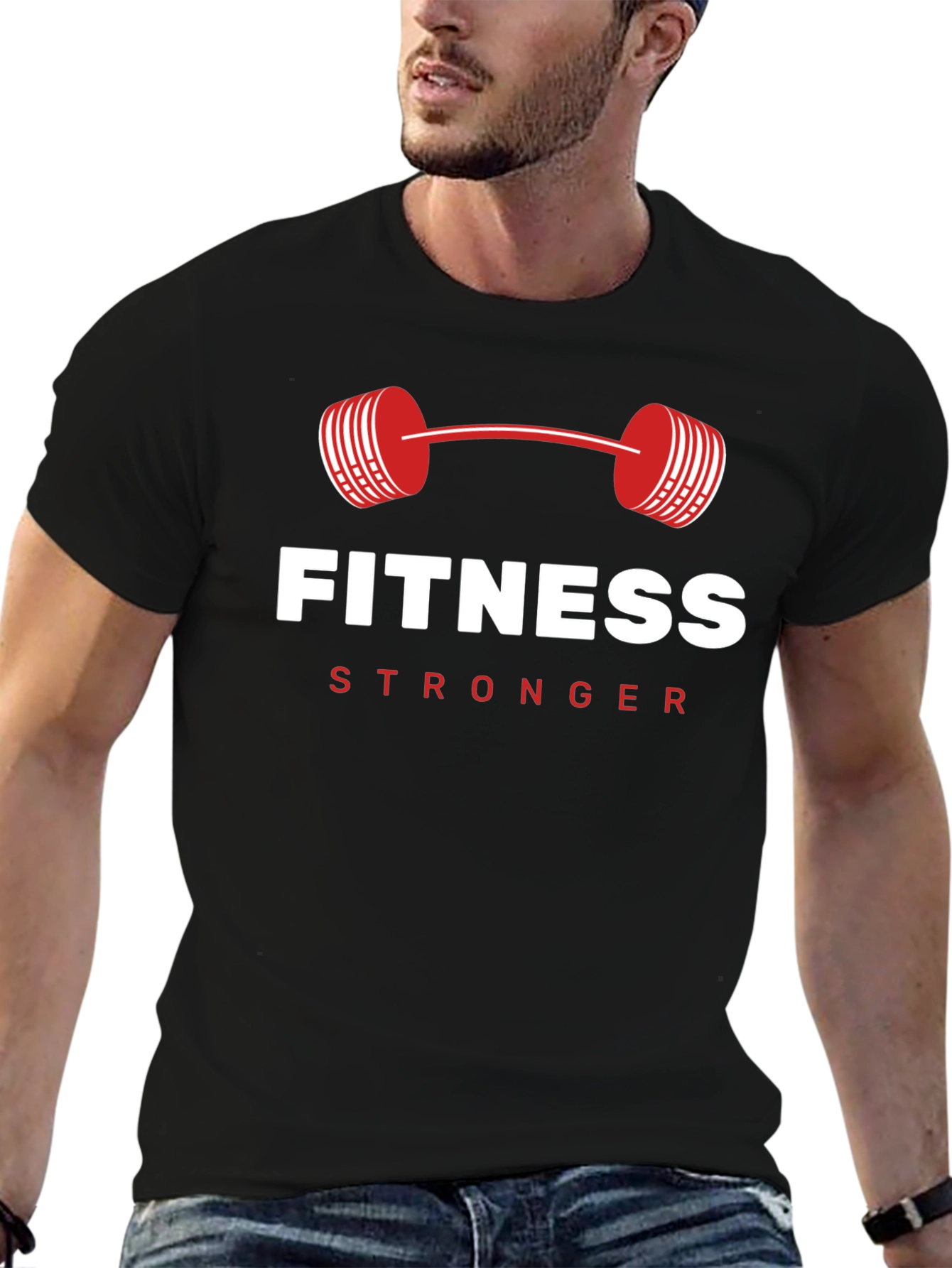 Fitness Stronger Graphic T-Shirt