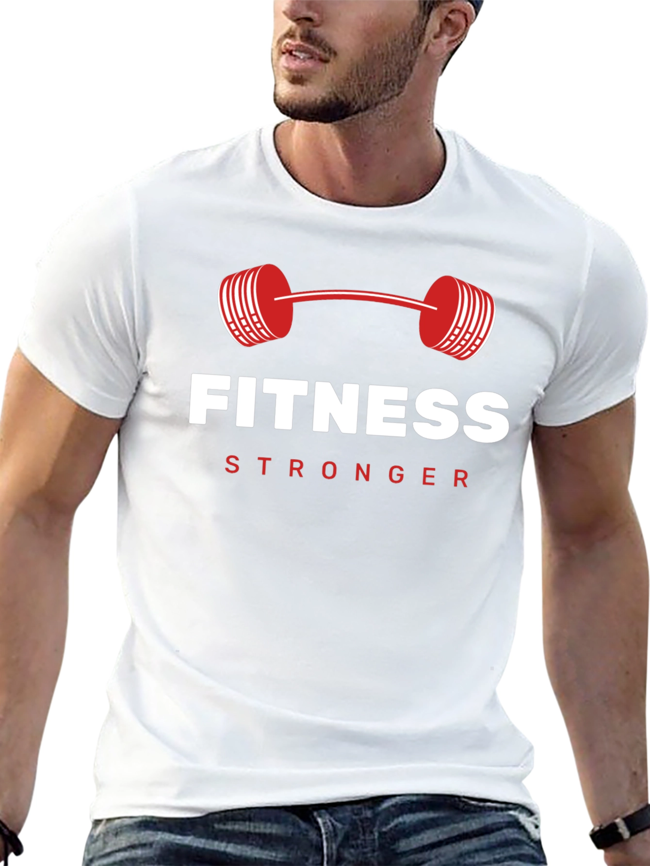 Fitness Stronger Graphic T-Shirt