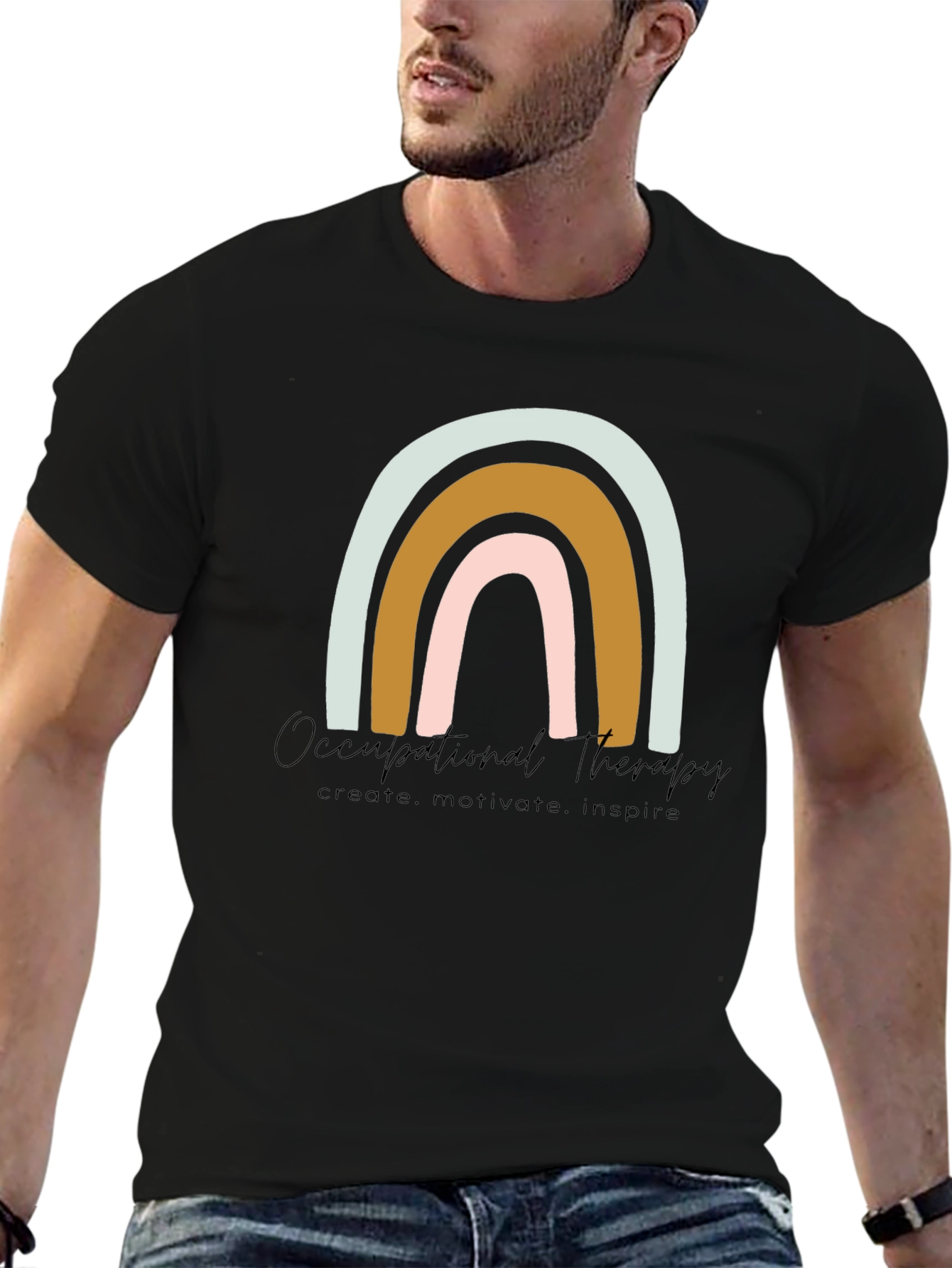 Occupational Therapy Rainbow Graphic Tee