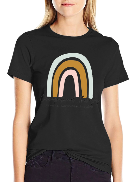 Occupational Therapy Rainbow Graphic Tee
