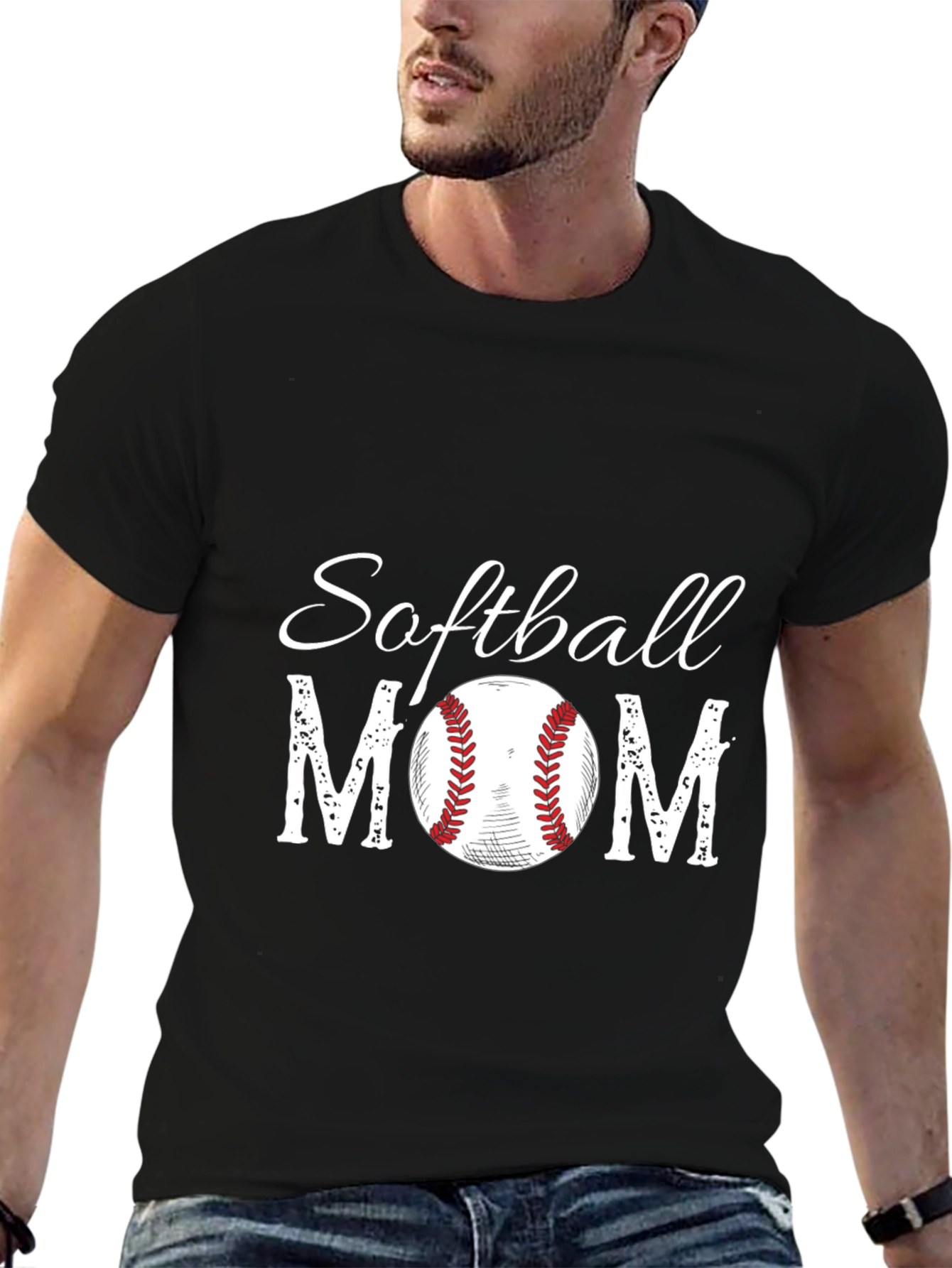 Softball Mom Graphic T-Shirt