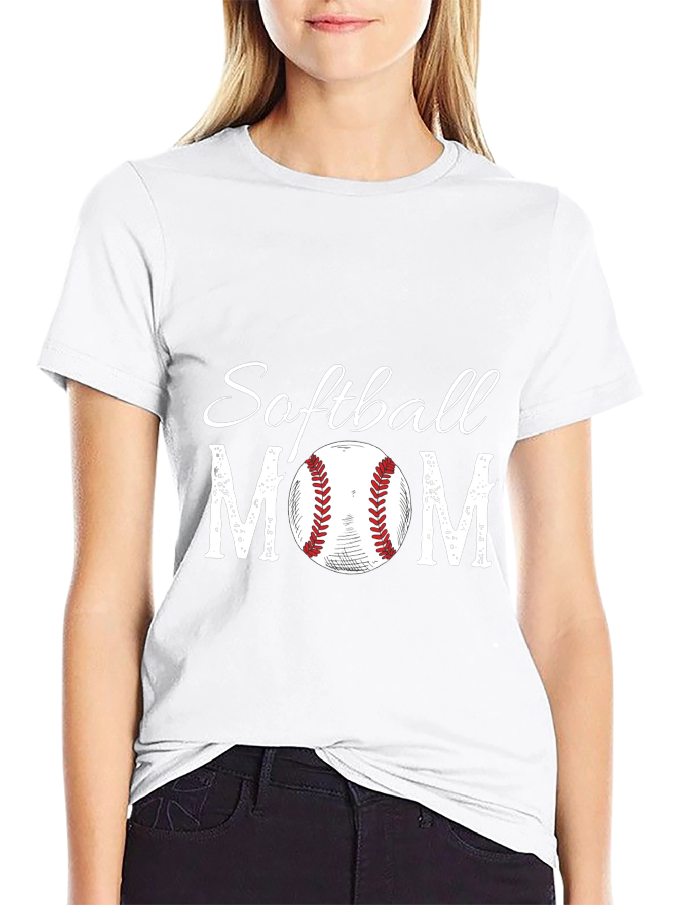 Softball Mom Graphic T-Shirt