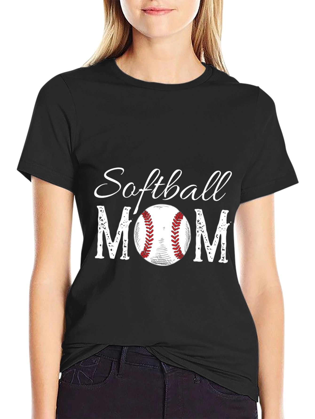 Softball Mom Graphic T-Shirt