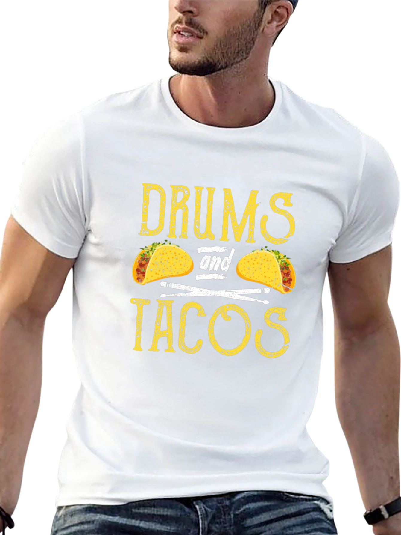 Drums and Tacos Graphic T-Shirt