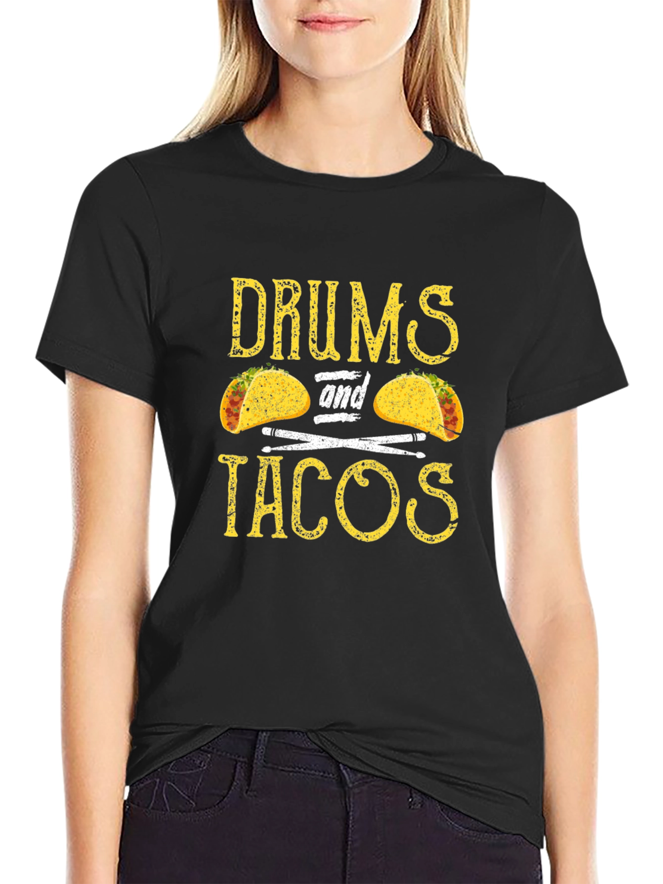 Drums and Tacos Graphic T-Shirt