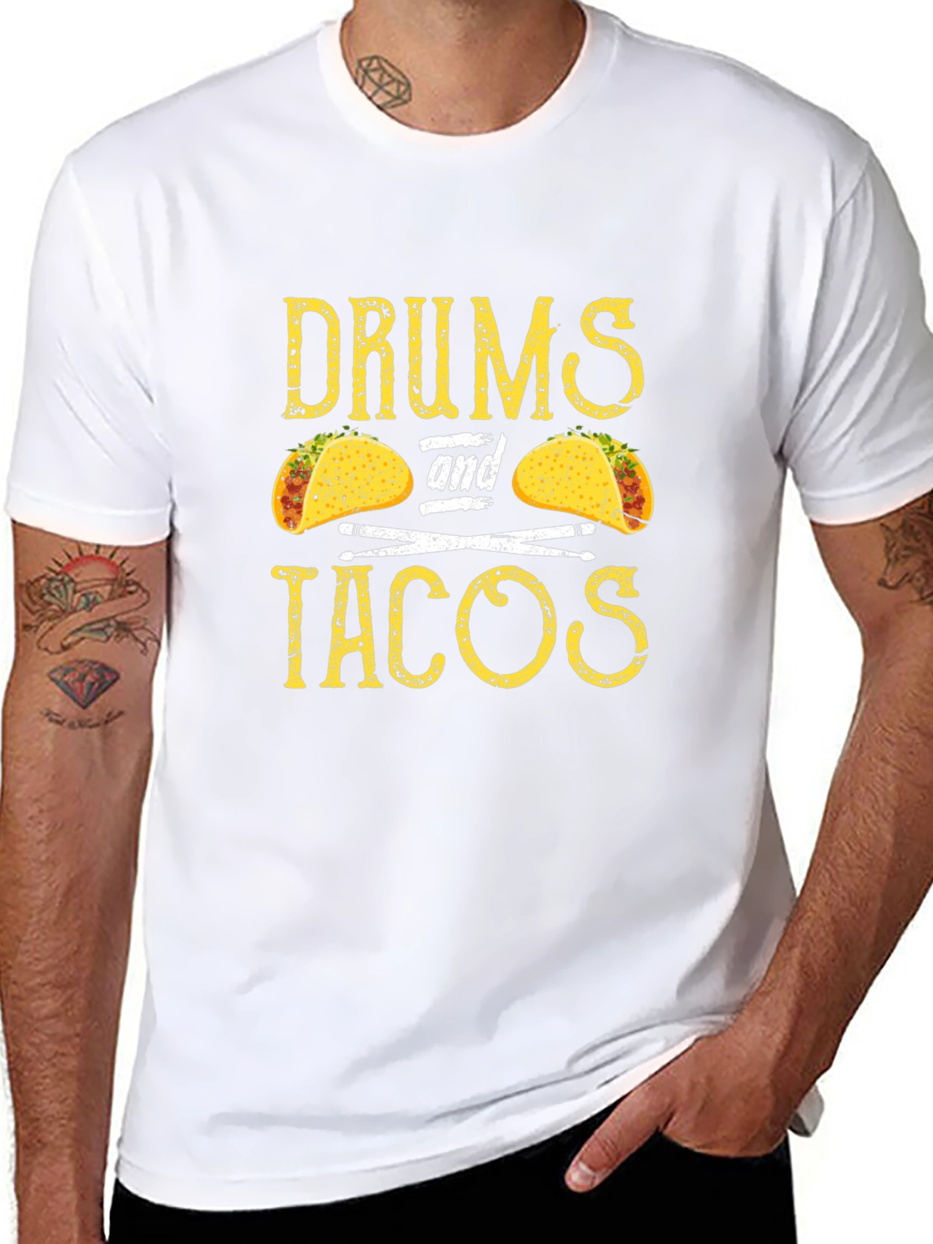 Drums and Tacos Graphic T-Shirt