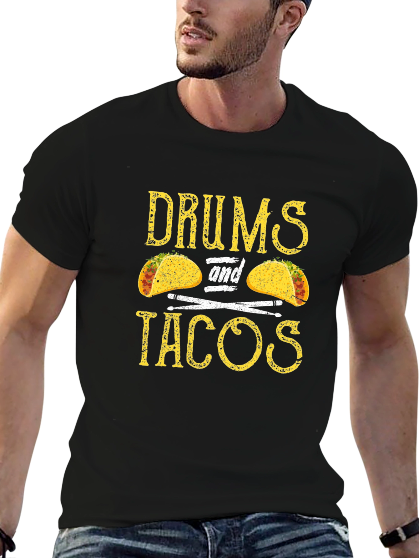 Drums and Tacos Graphic T-Shirt