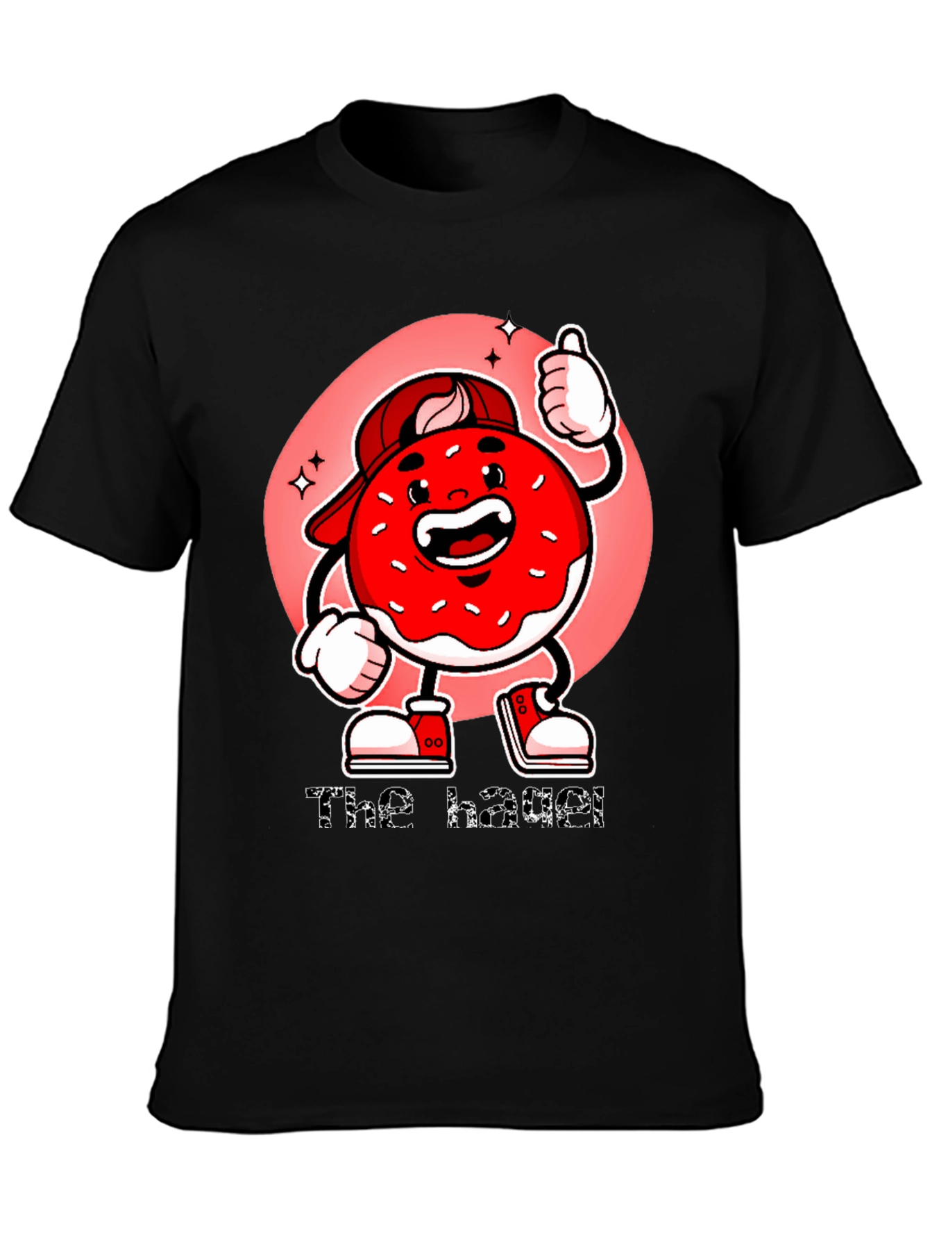 The Hazel T-Shirt: Cartoon Donut Graphic Tee