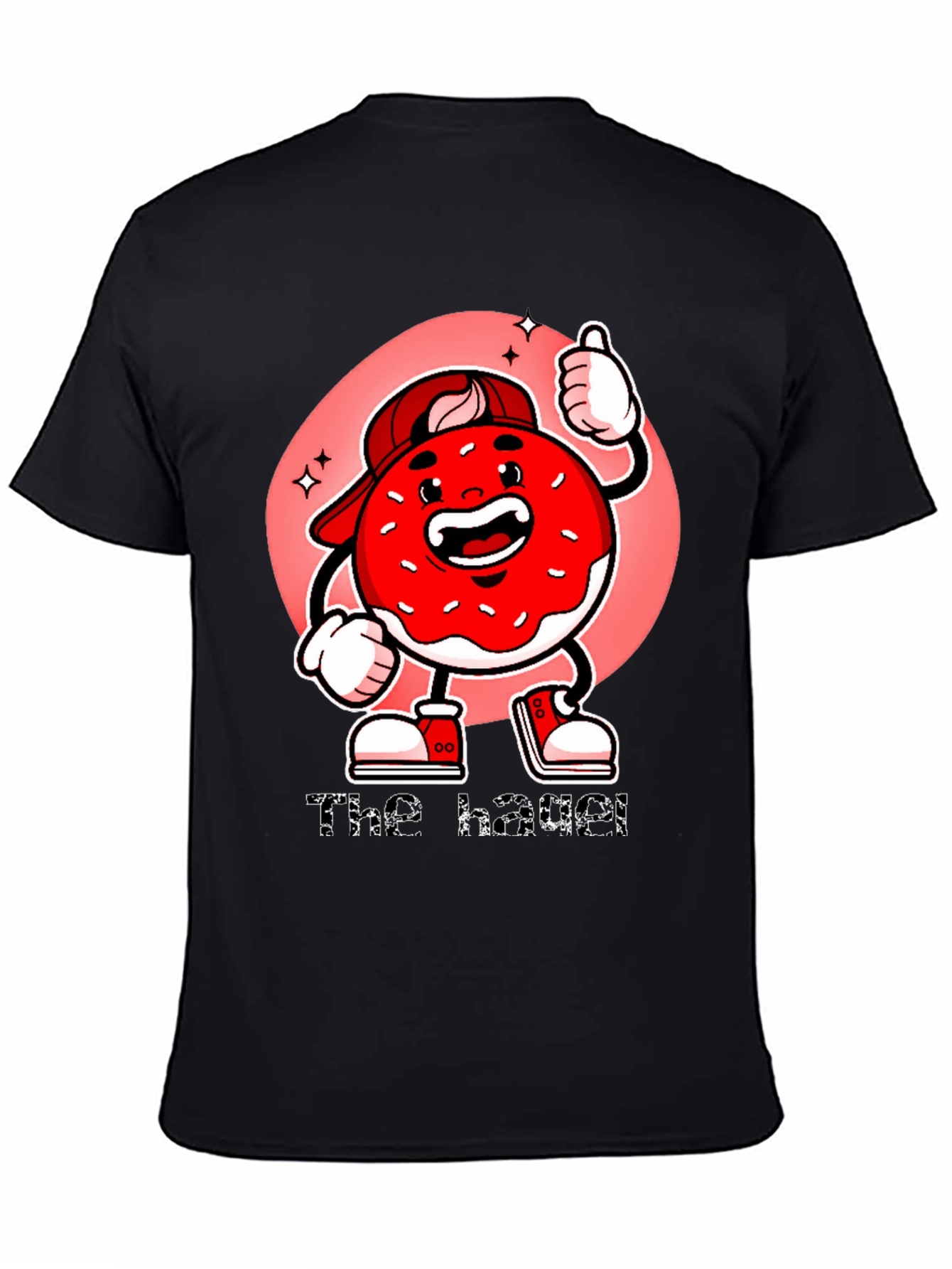 The Hazel T-Shirt: Cartoon Donut Graphic Tee