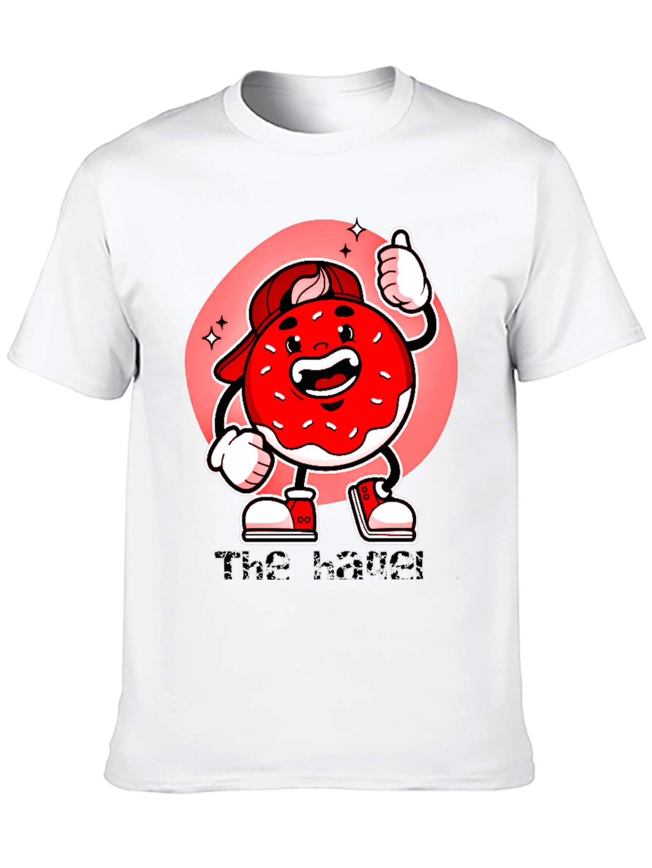 The Hazel T-Shirt: Cartoon Donut Graphic Tee