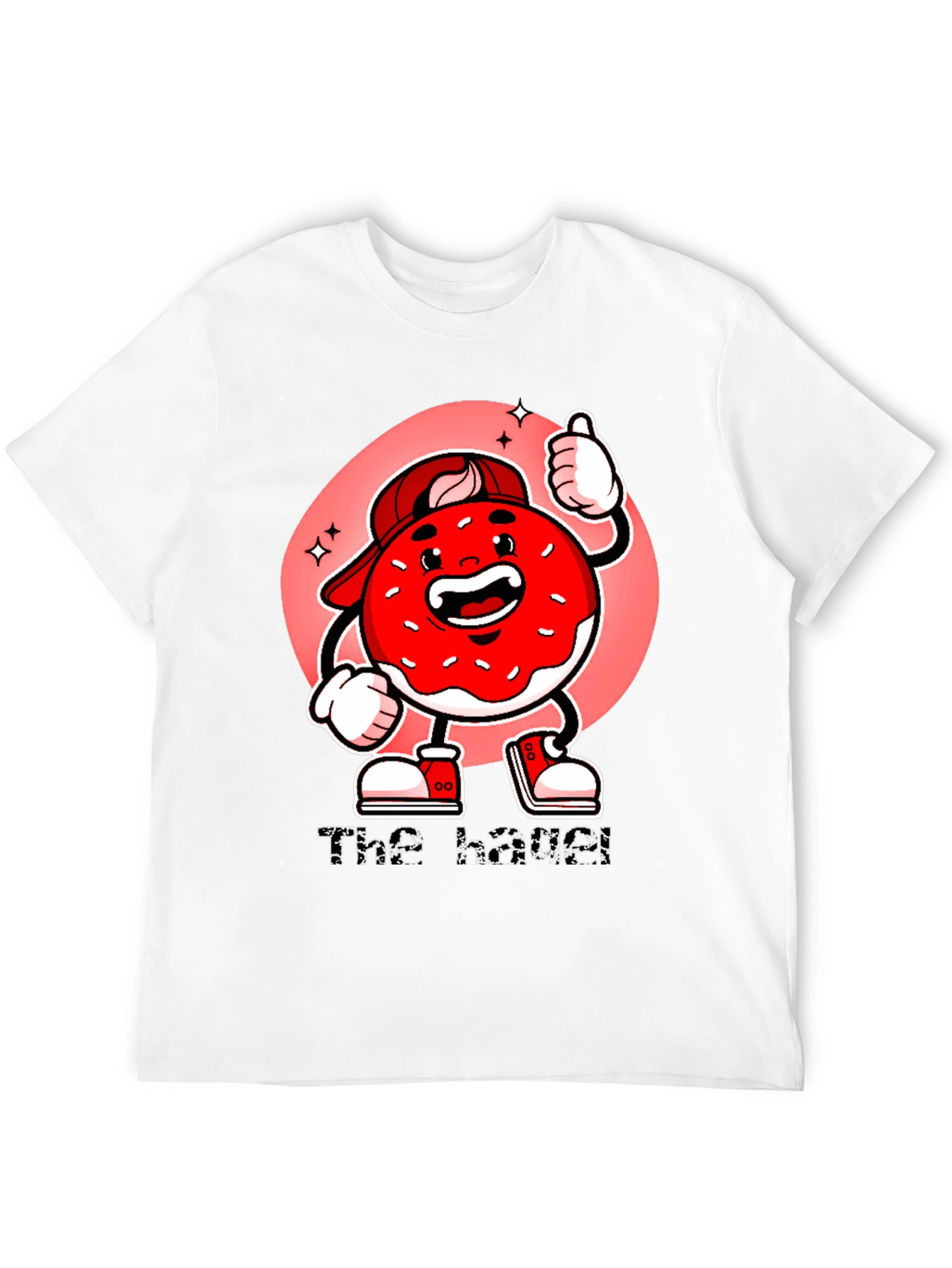 The Hazel T-Shirt: Cartoon Donut Graphic Tee