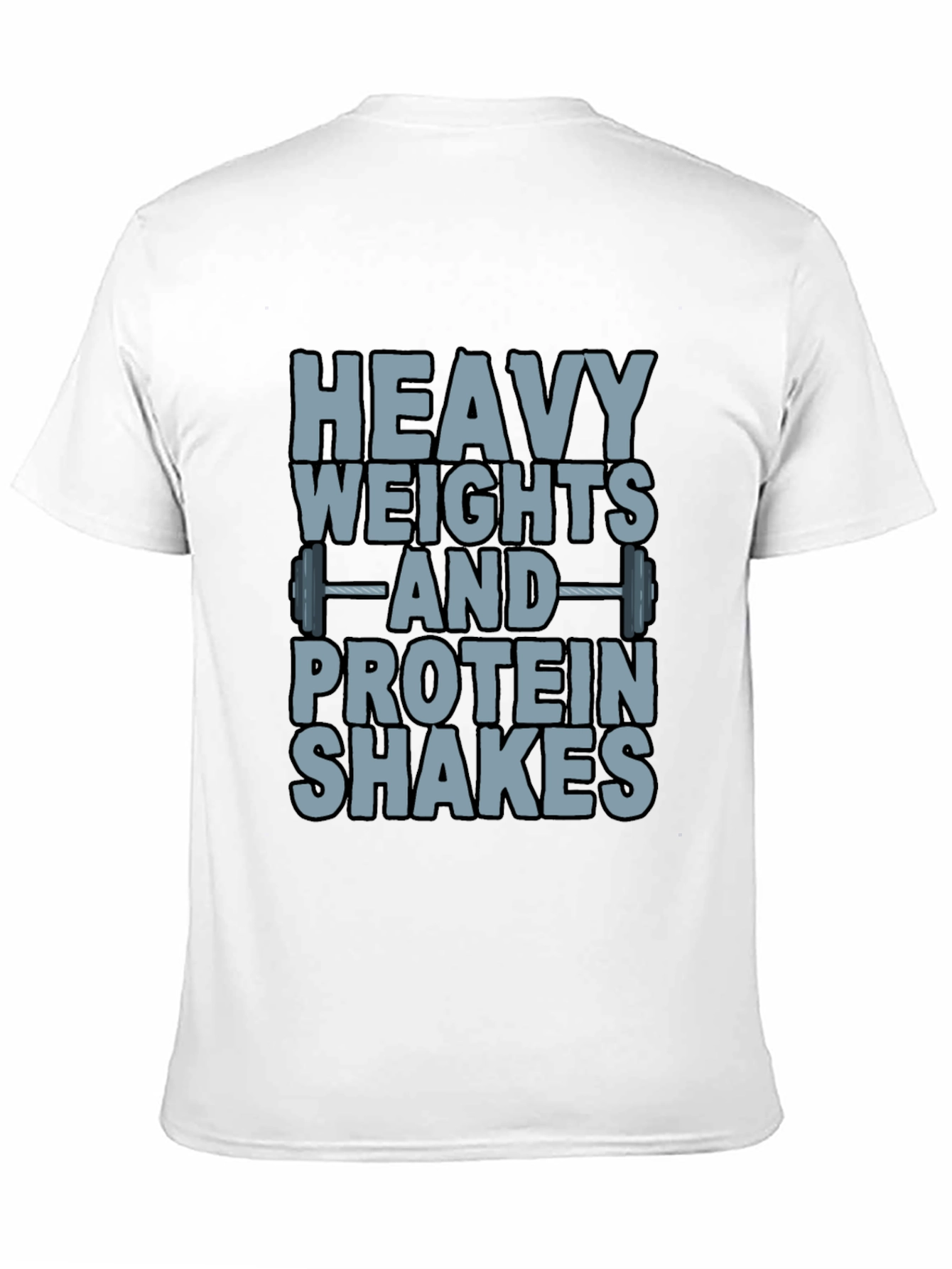 Heavy Weights & Protein Shakes Black T-Shirt