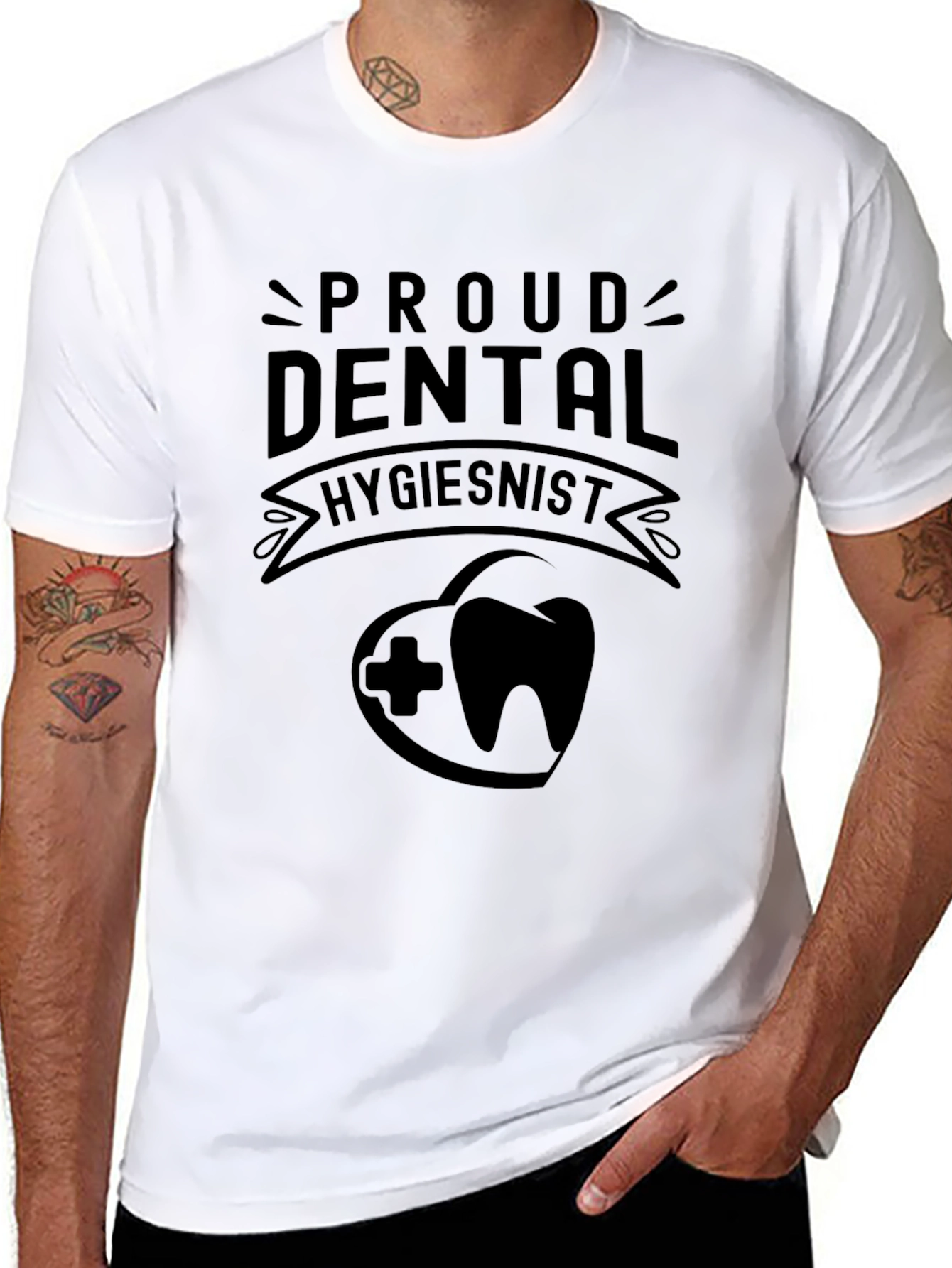 Proud Dental Hygienist T-Shirt - Black