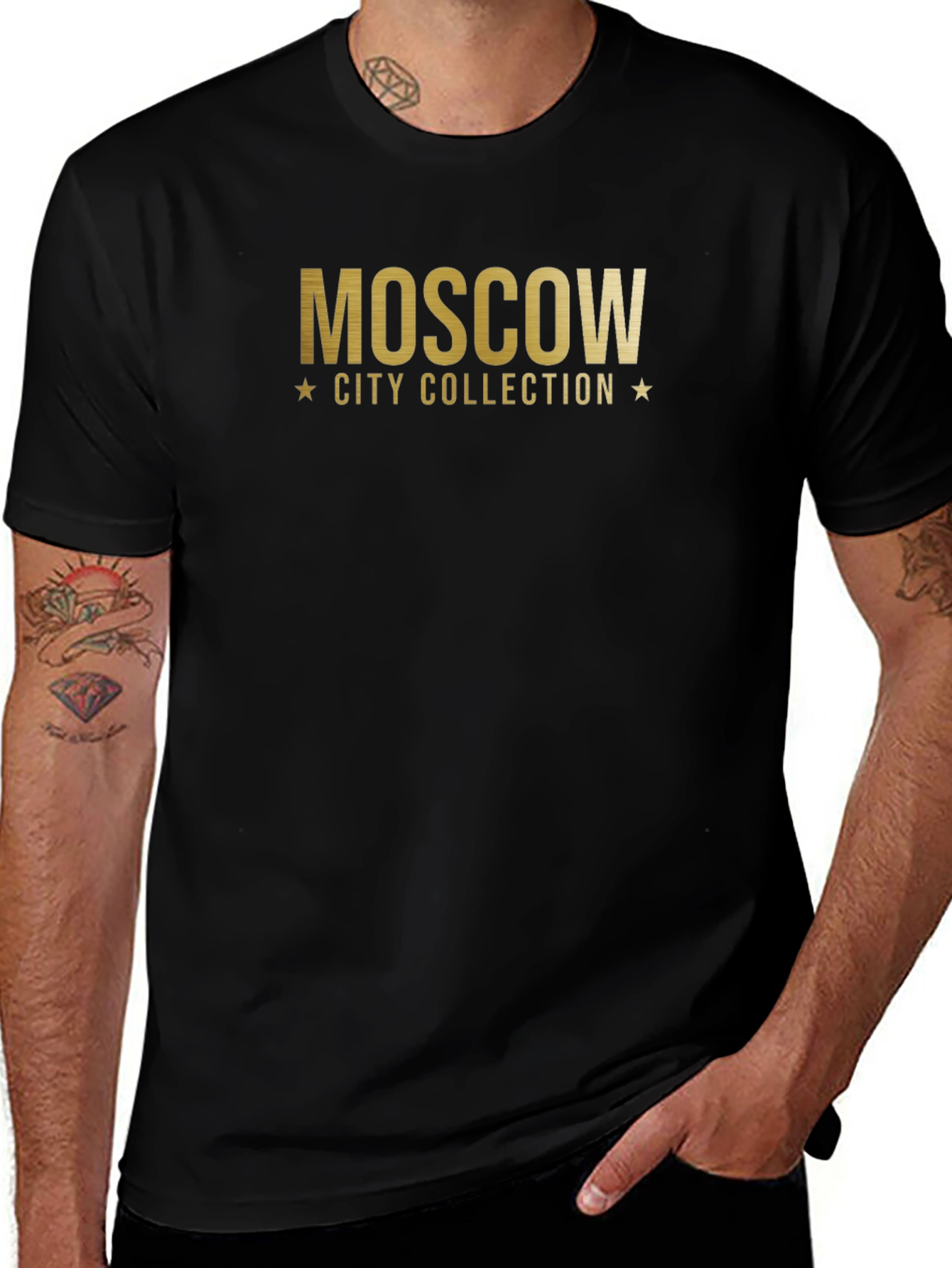 Moscow City Collection Black T-Shirt