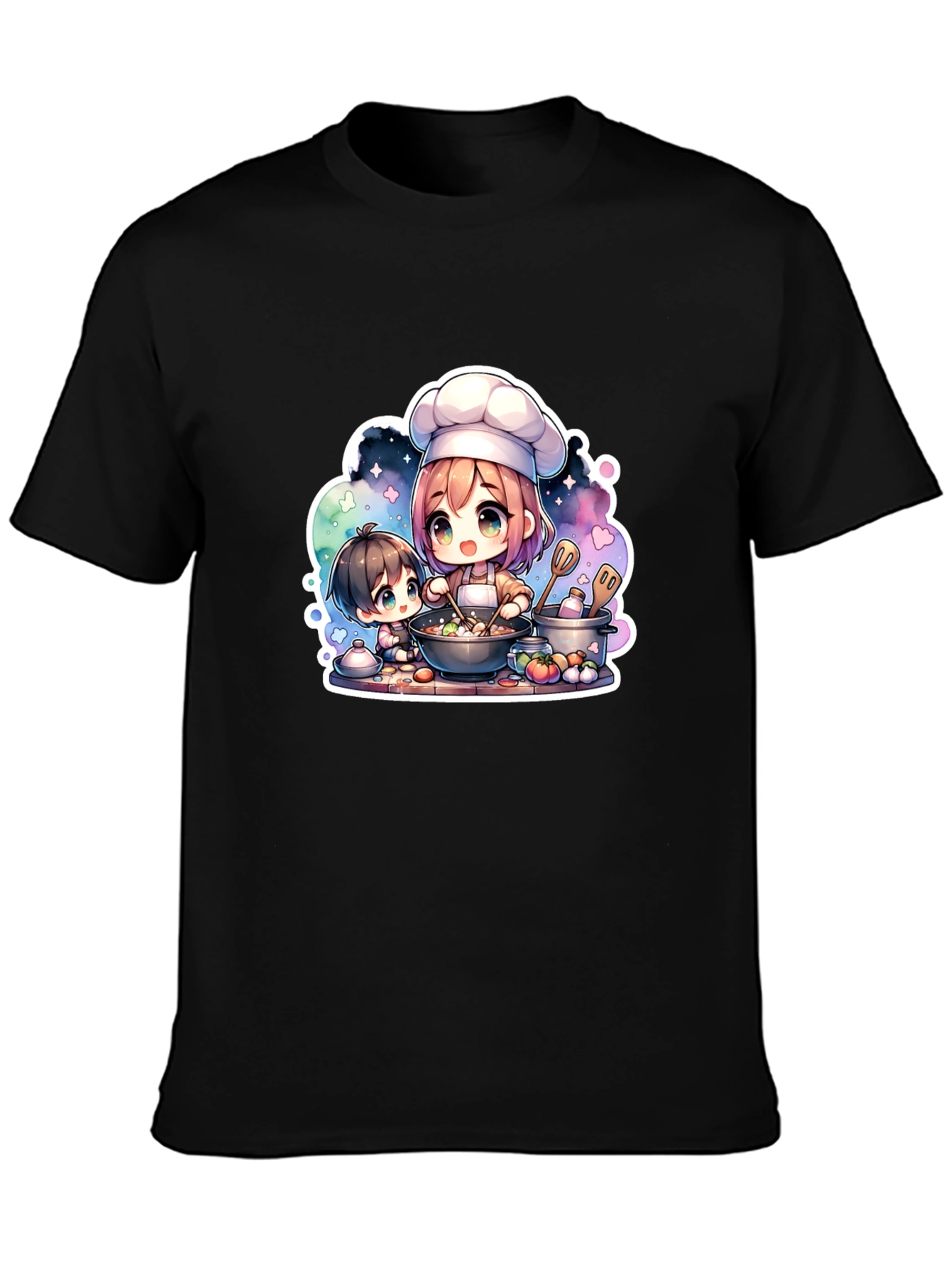 Cute Anime Chef Graphic Tee