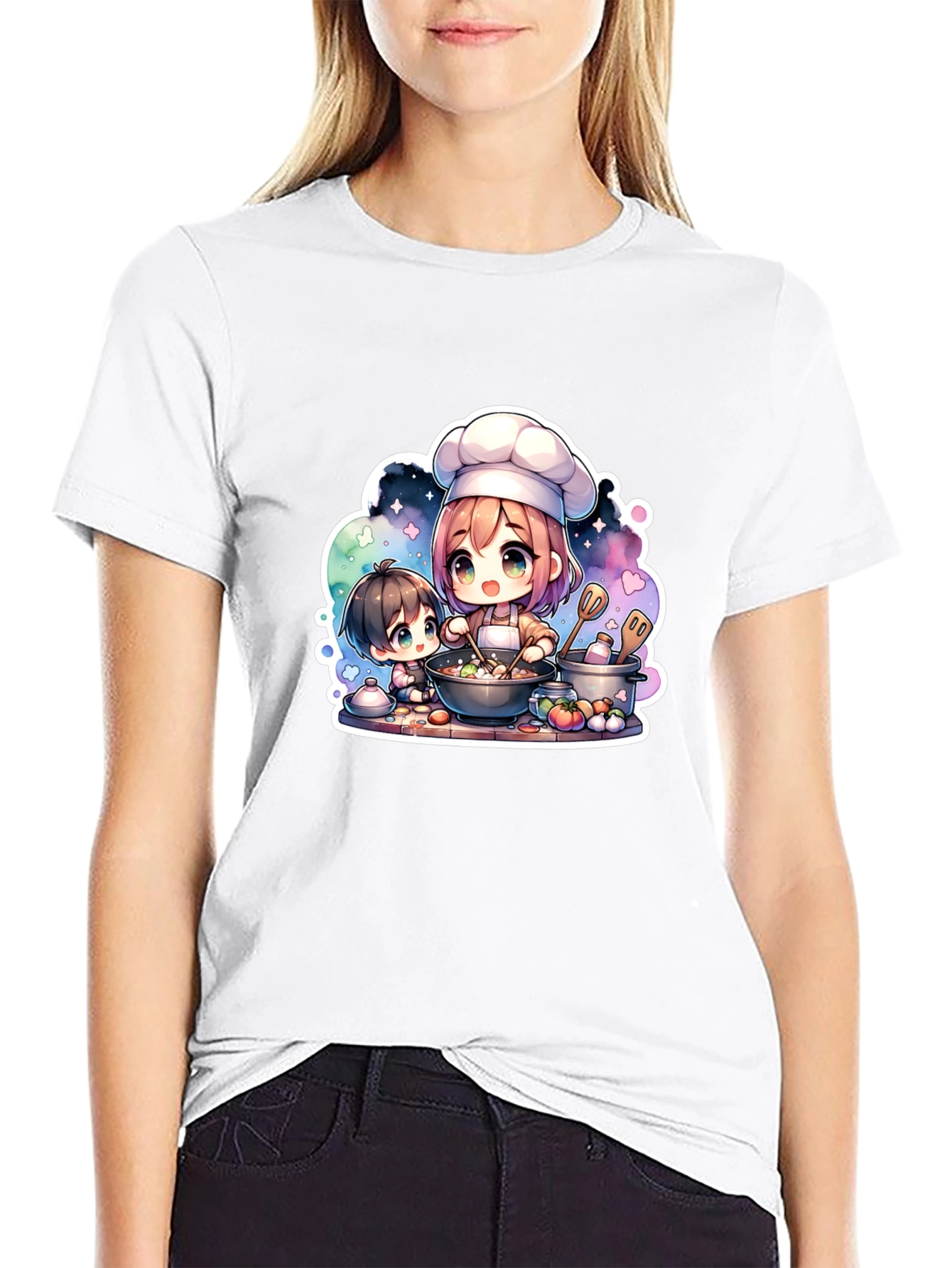Cute Anime Chef Graphic Tee
