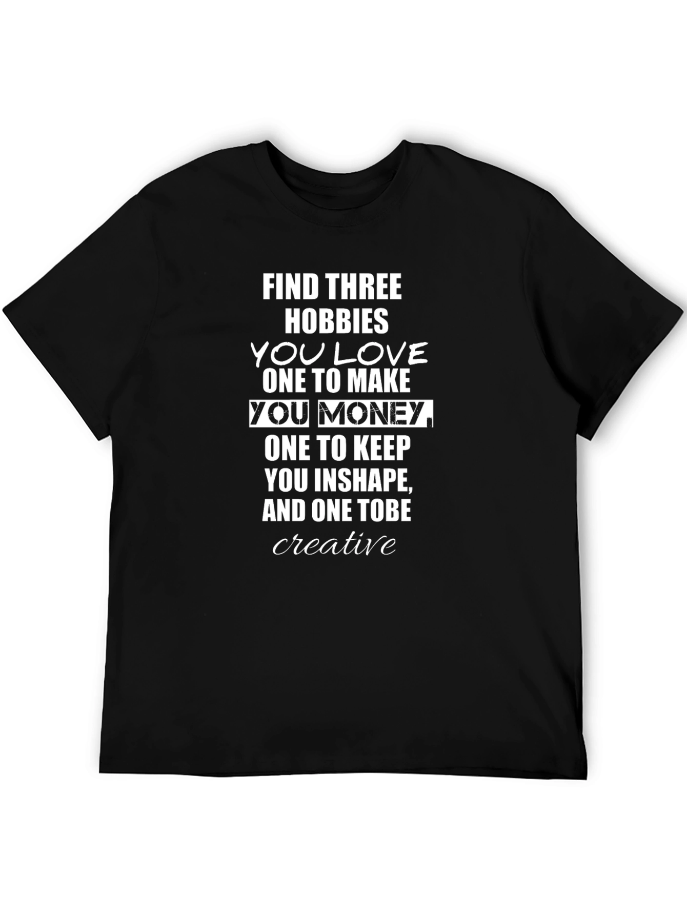 Find Three Hobbies Graphic T-Shirt