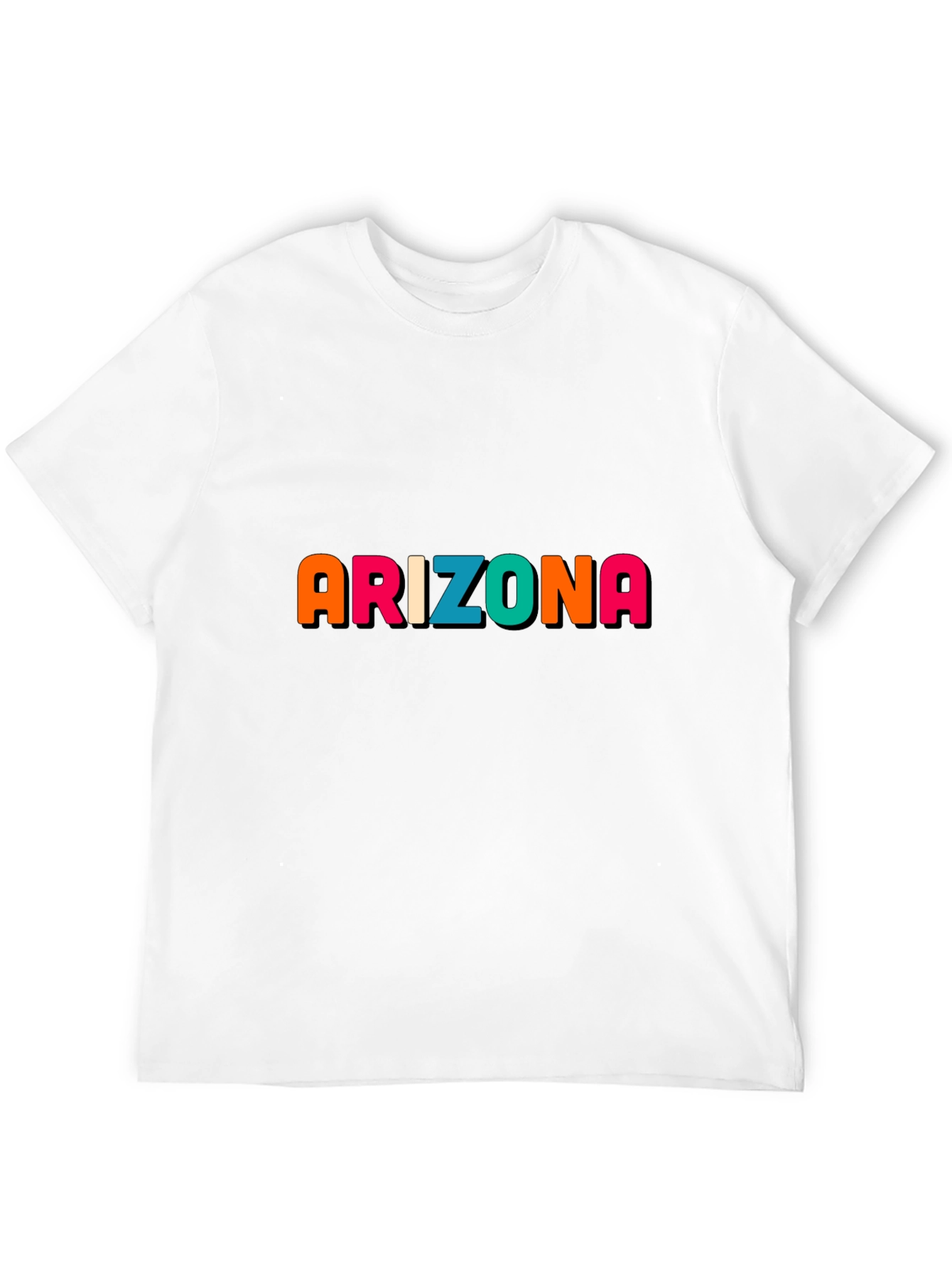 Arizona Graphic Print Black T-Shirt