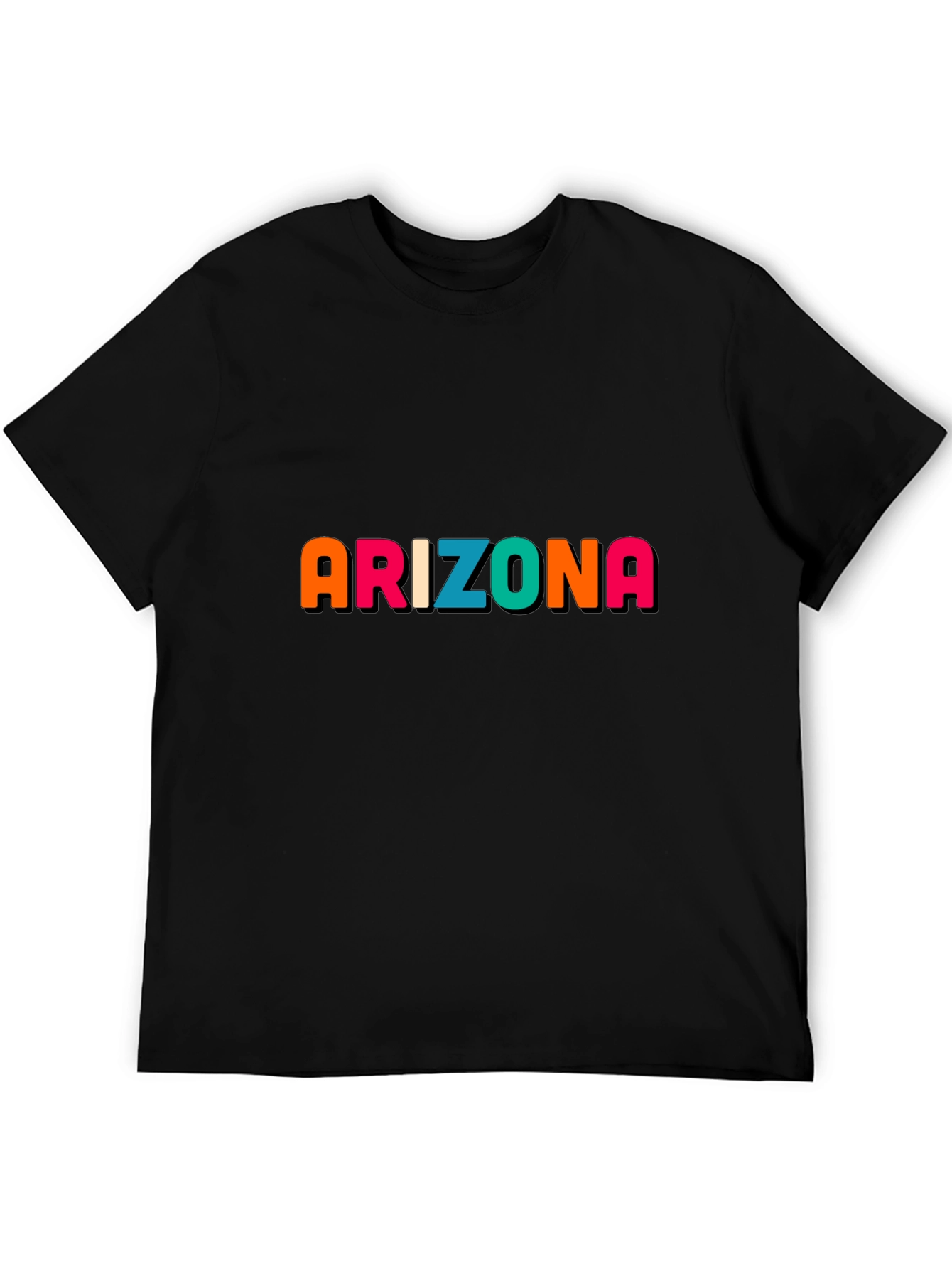 Arizona Graphic Print Black T-Shirt