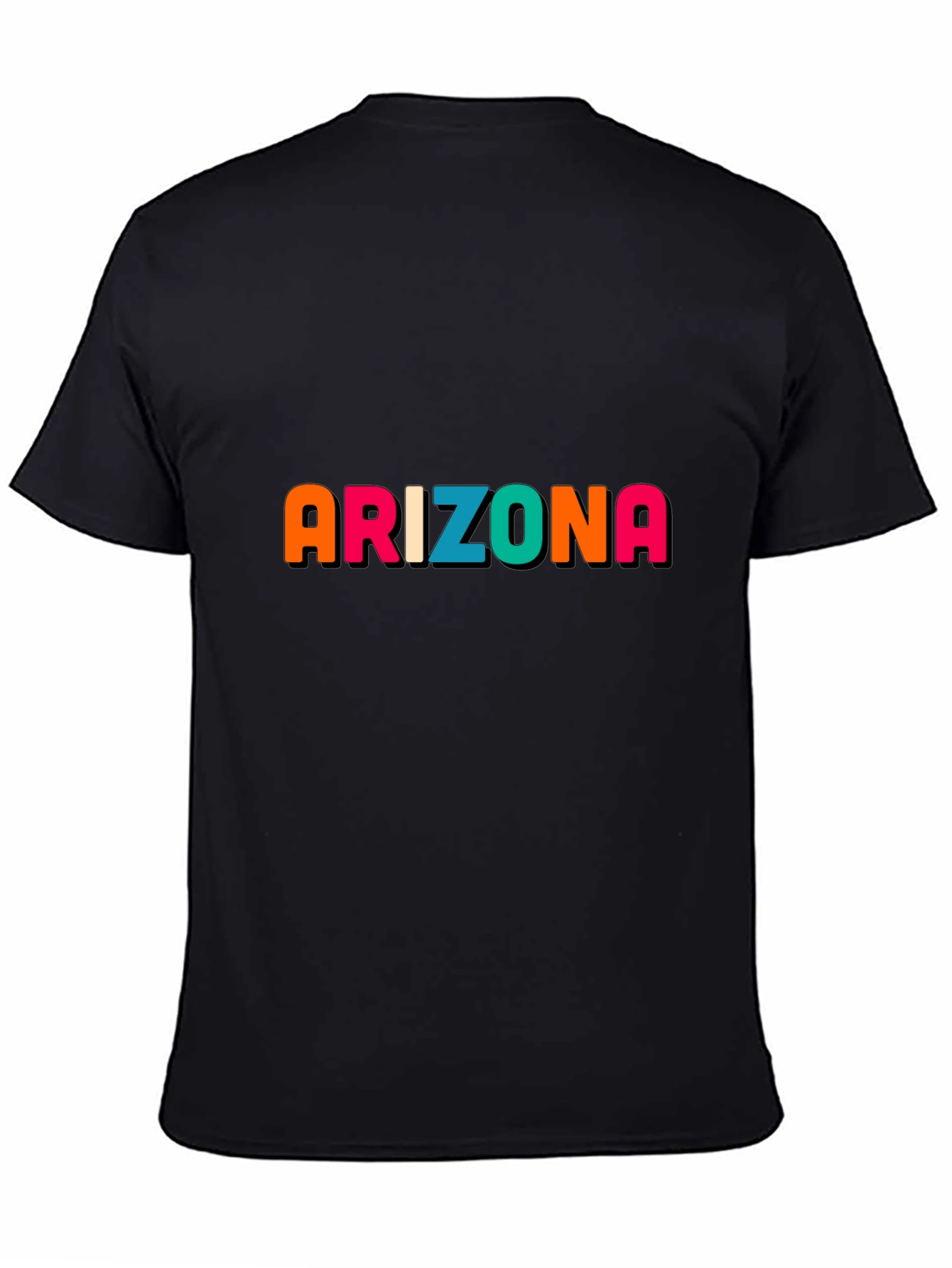 Arizona Graphic Print Black T-Shirt