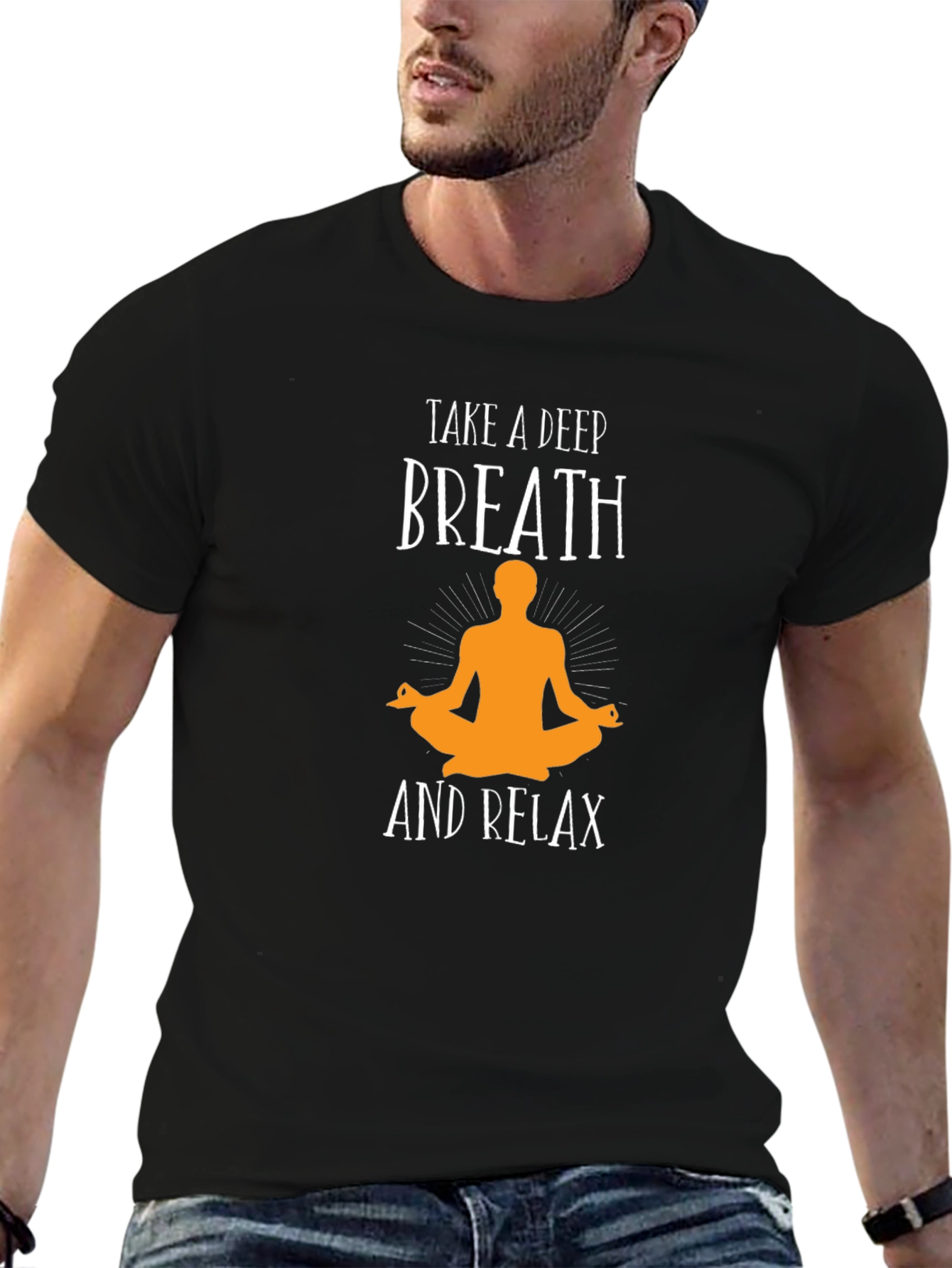 Relaxing Yoga T-Shirt - Take a Deep Breath